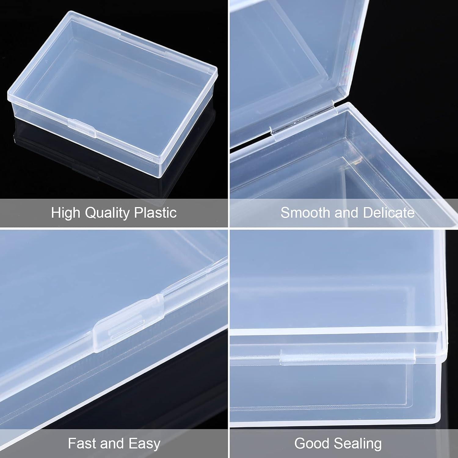 Estuche de Cartas Jetec - 3 Piezas Plástico Transparente