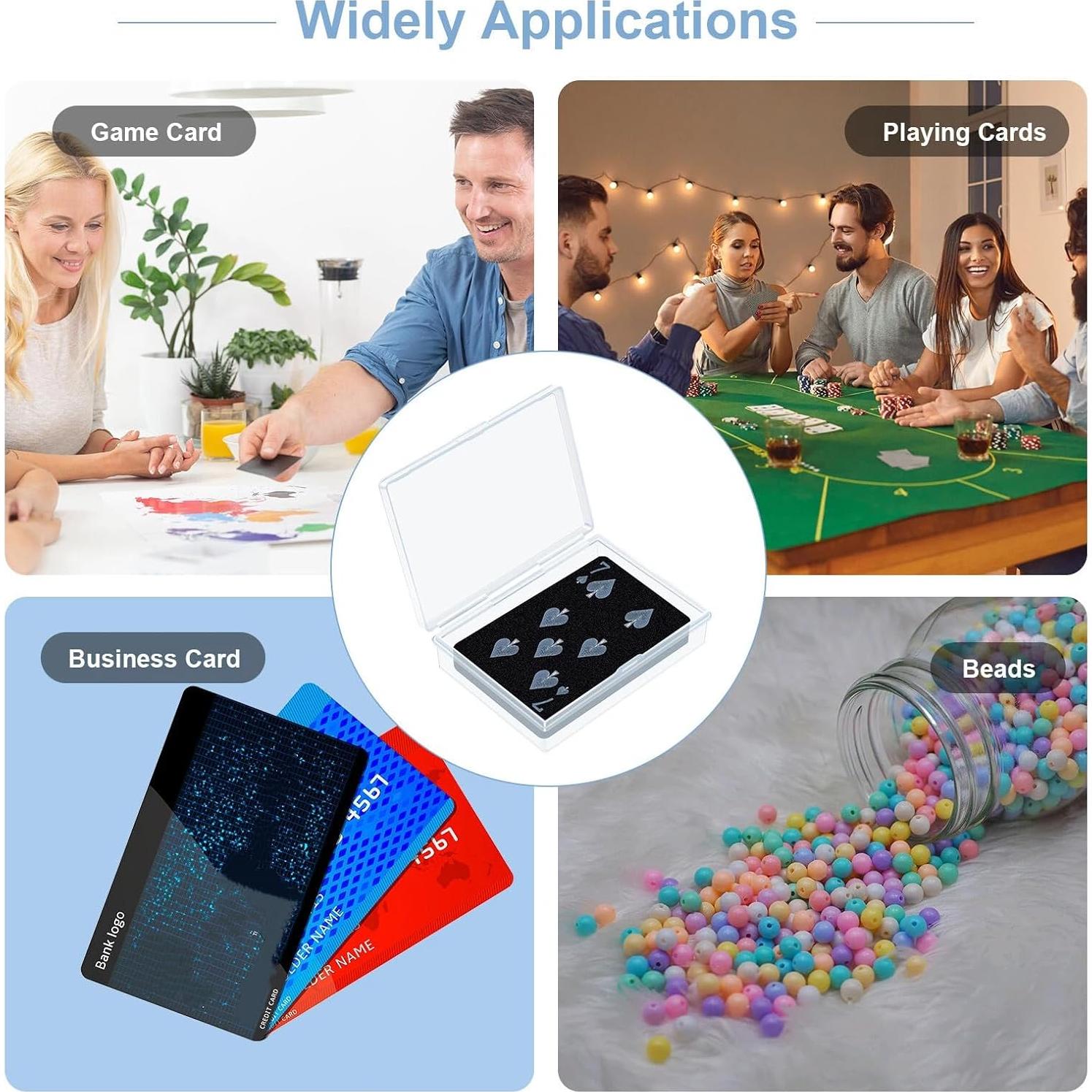 Estuche de Cartas Jetec - 3 Piezas Plástico Transparente