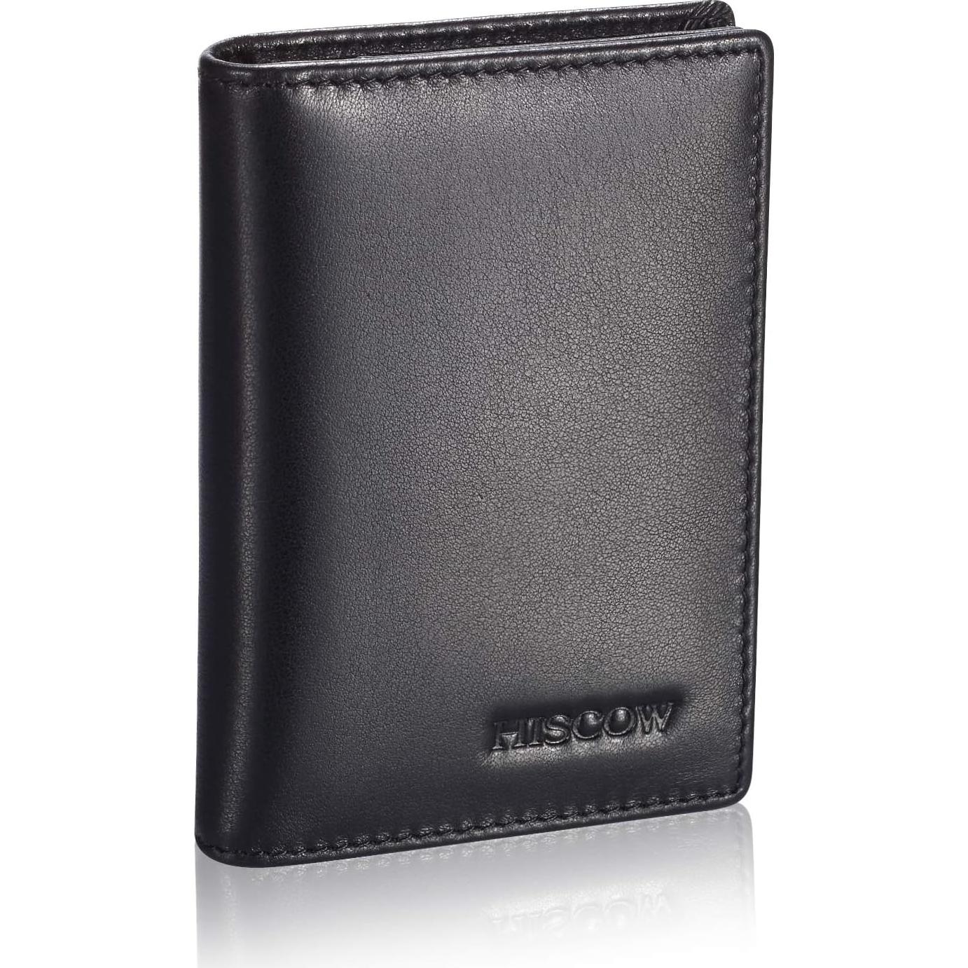 Funda de Tarjetas de Negocios HISCOW de Cuero Nappa Italiano