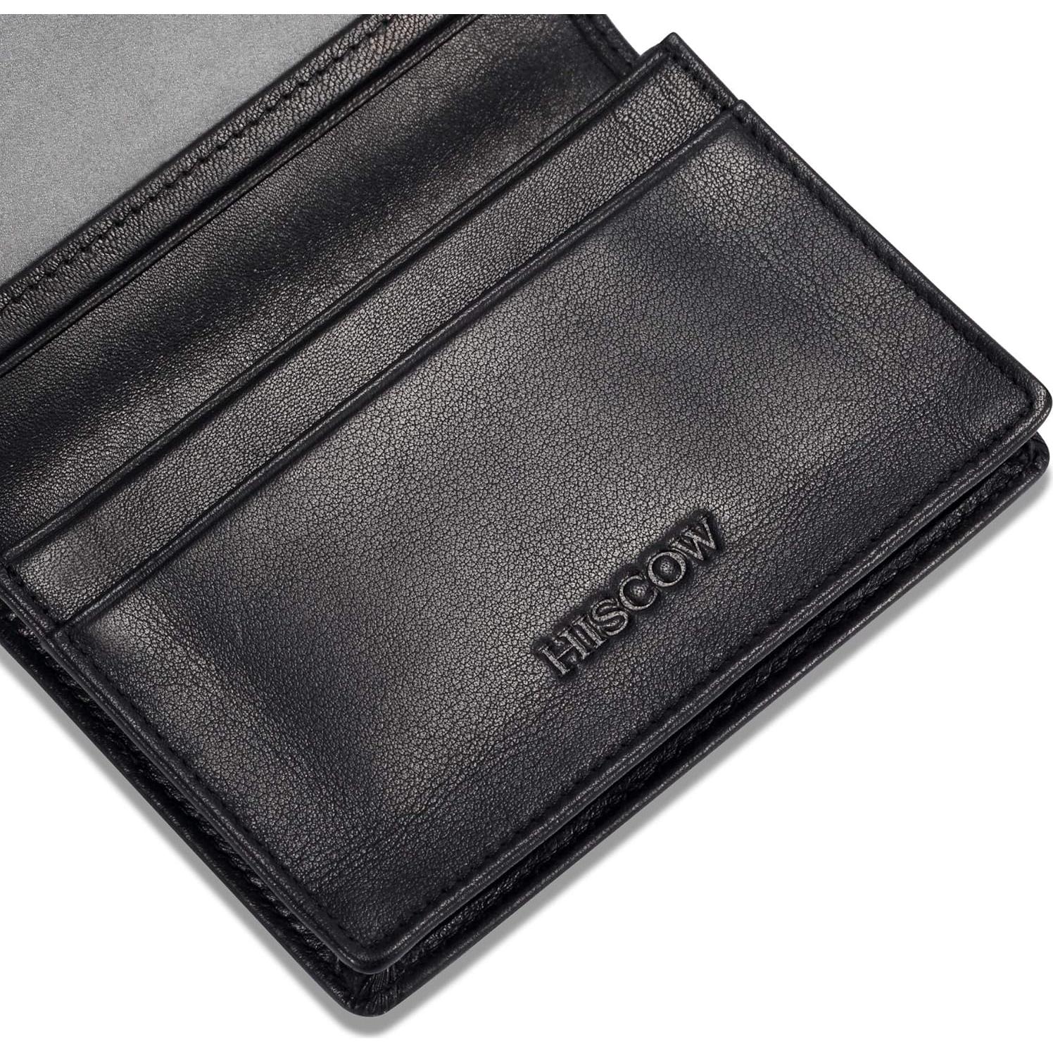Funda de Tarjetas de Negocios HISCOW de Cuero Nappa Italiano