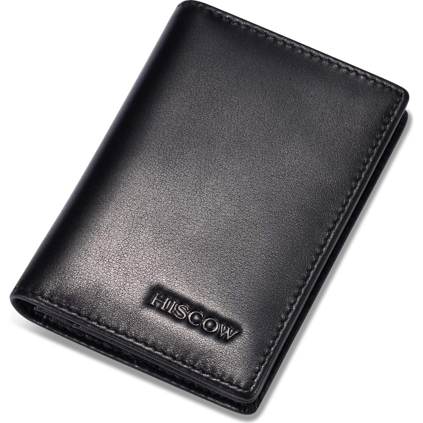 Funda de Tarjetas de Negocios HISCOW de Cuero Nappa Italiano