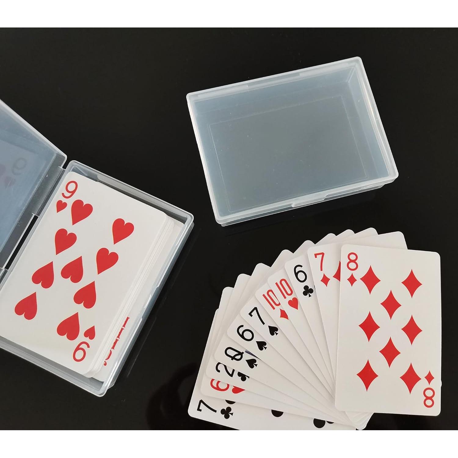 18 Cajas de Almacenamiento Transparentes para Cartas Whyogeta