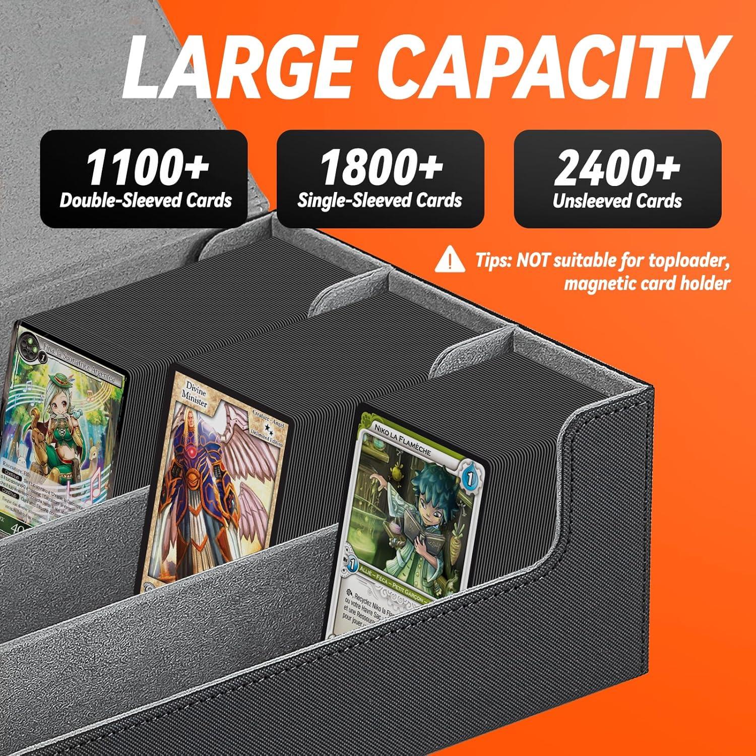 Caja de Almacenamiento de Cartas BlissBoard 1800 Cartas Cuero