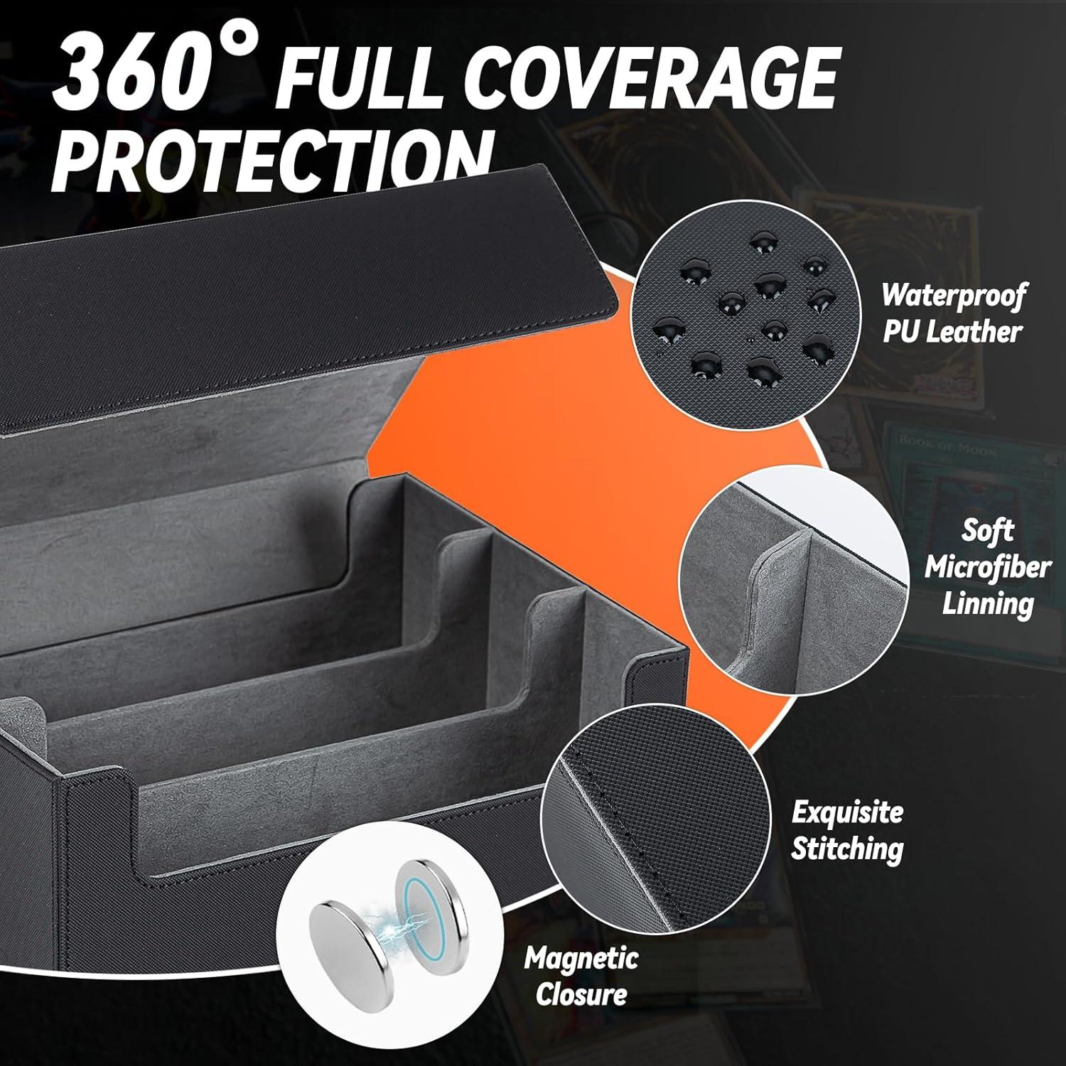 Caja de Almacenamiento de Cartas BlissBoard 1800 Cartas Cuero