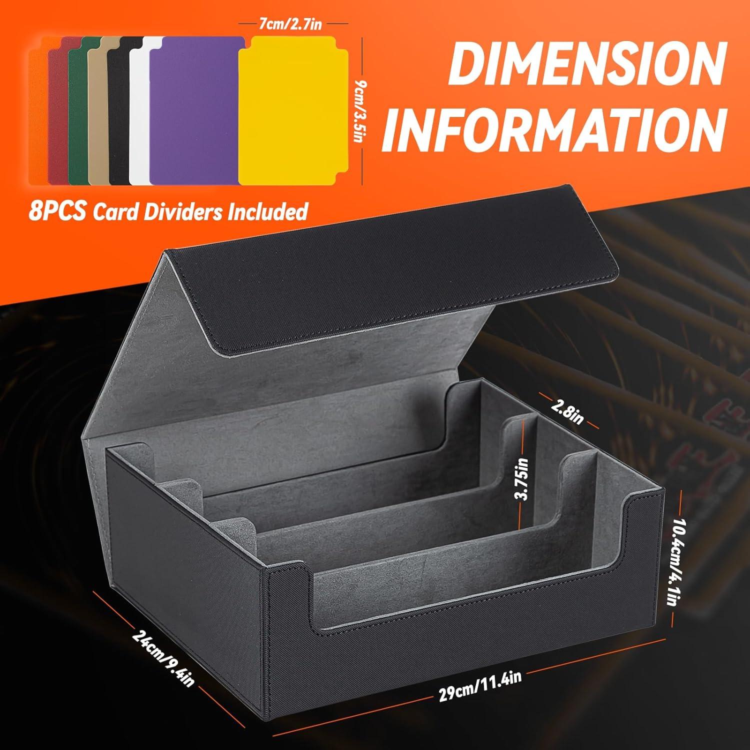Caja de Almacenamiento de Cartas BlissBoard 1800 Cartas Cuero
