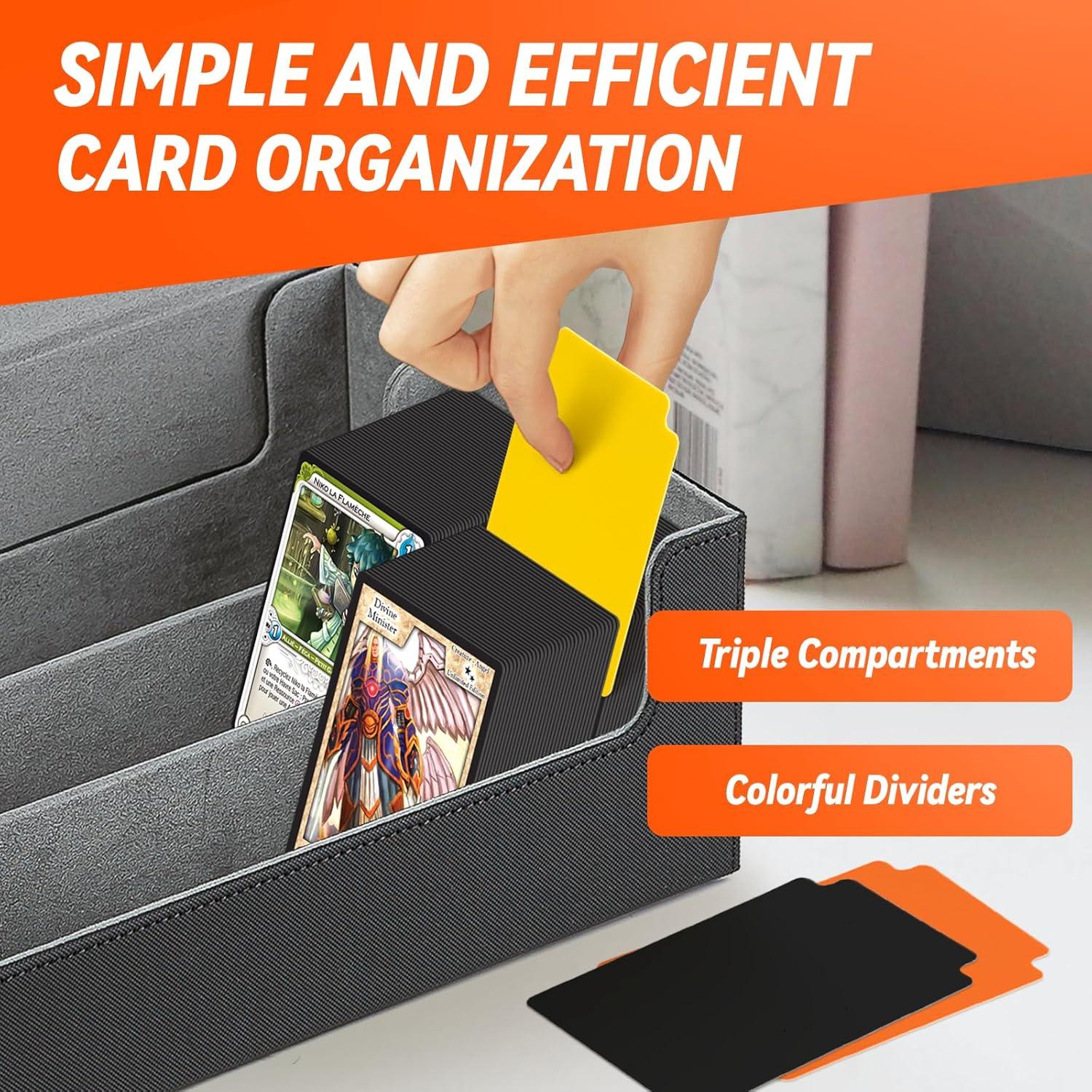 Caja de Almacenamiento de Cartas BlissBoard 1800 Cartas Cuero