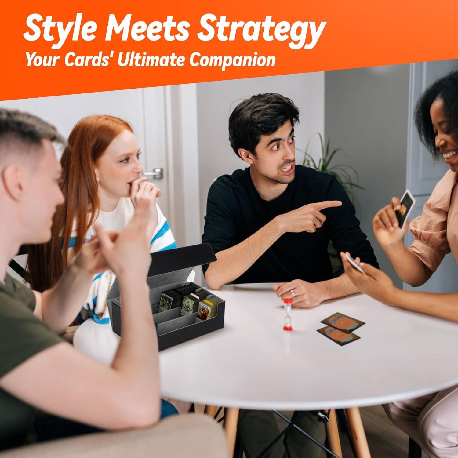 Caja de Almacenamiento de Cartas BlissBoard 1800 Cartas Cuero