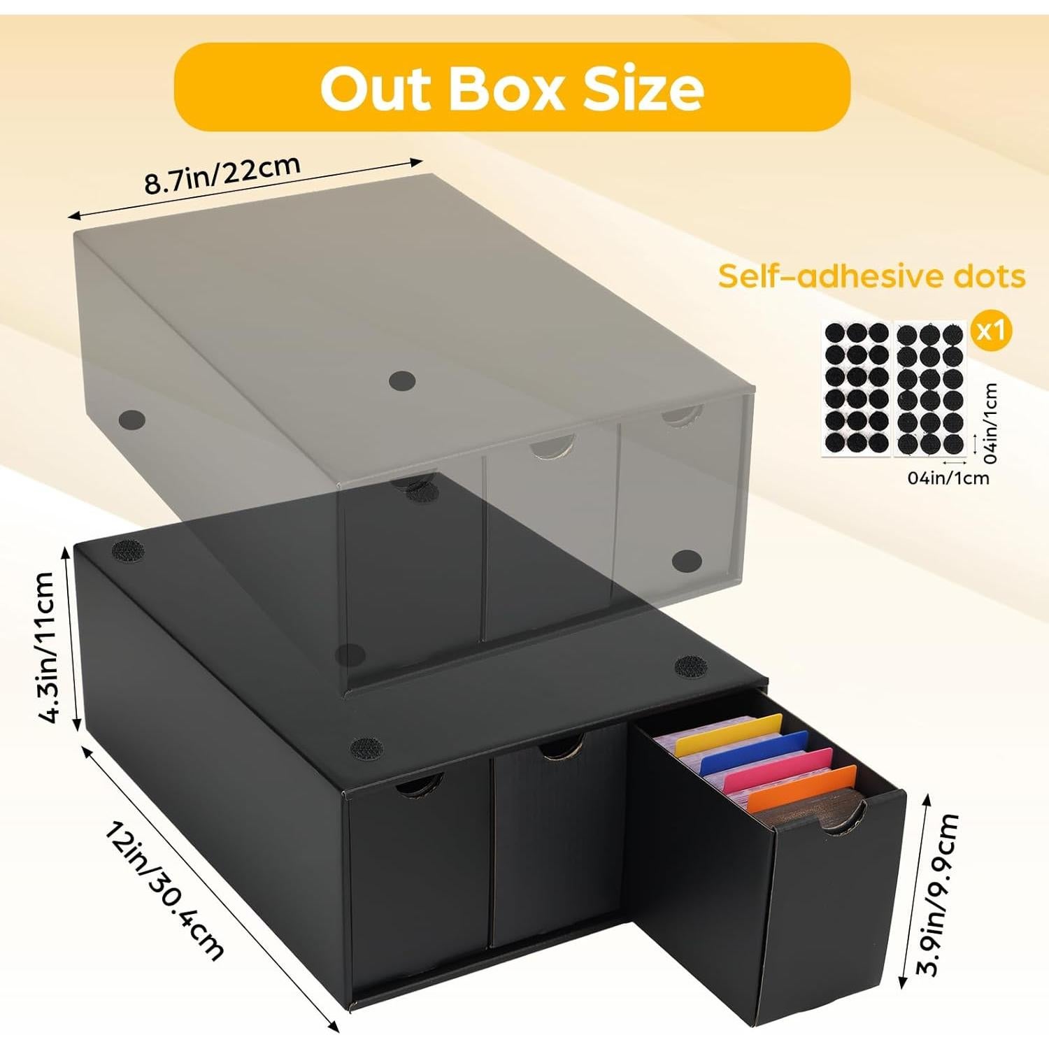 Caja de Almacenamiento de Cartas RLAVBL 12 Unidades 7200 Cartas