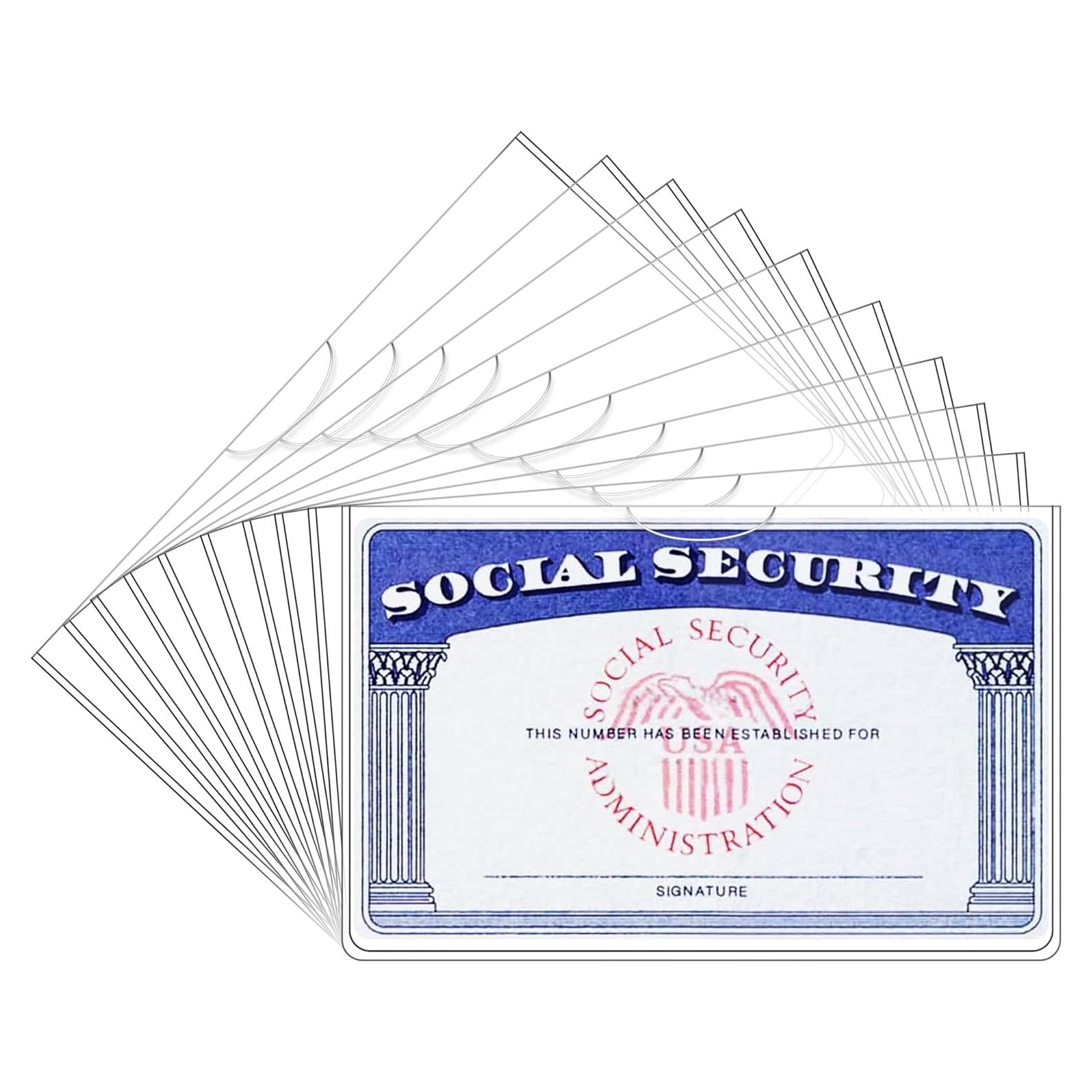 Protector de Tarjeta Boduoyejieyi 6 Pack PVC Transparente