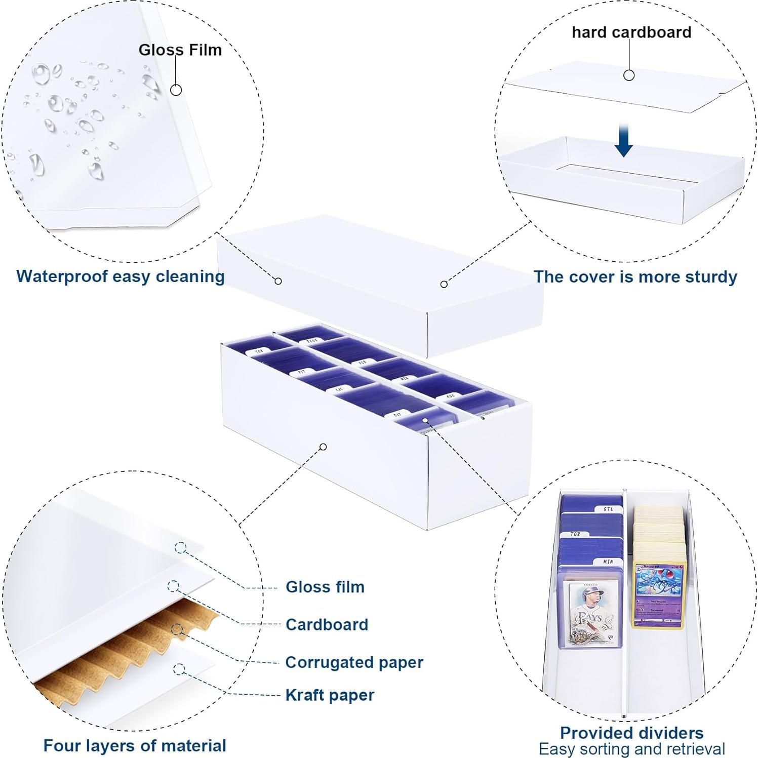 Caja de Almacenamiento de Cartas Leyzan 2 Paquete 1600 Cartas
