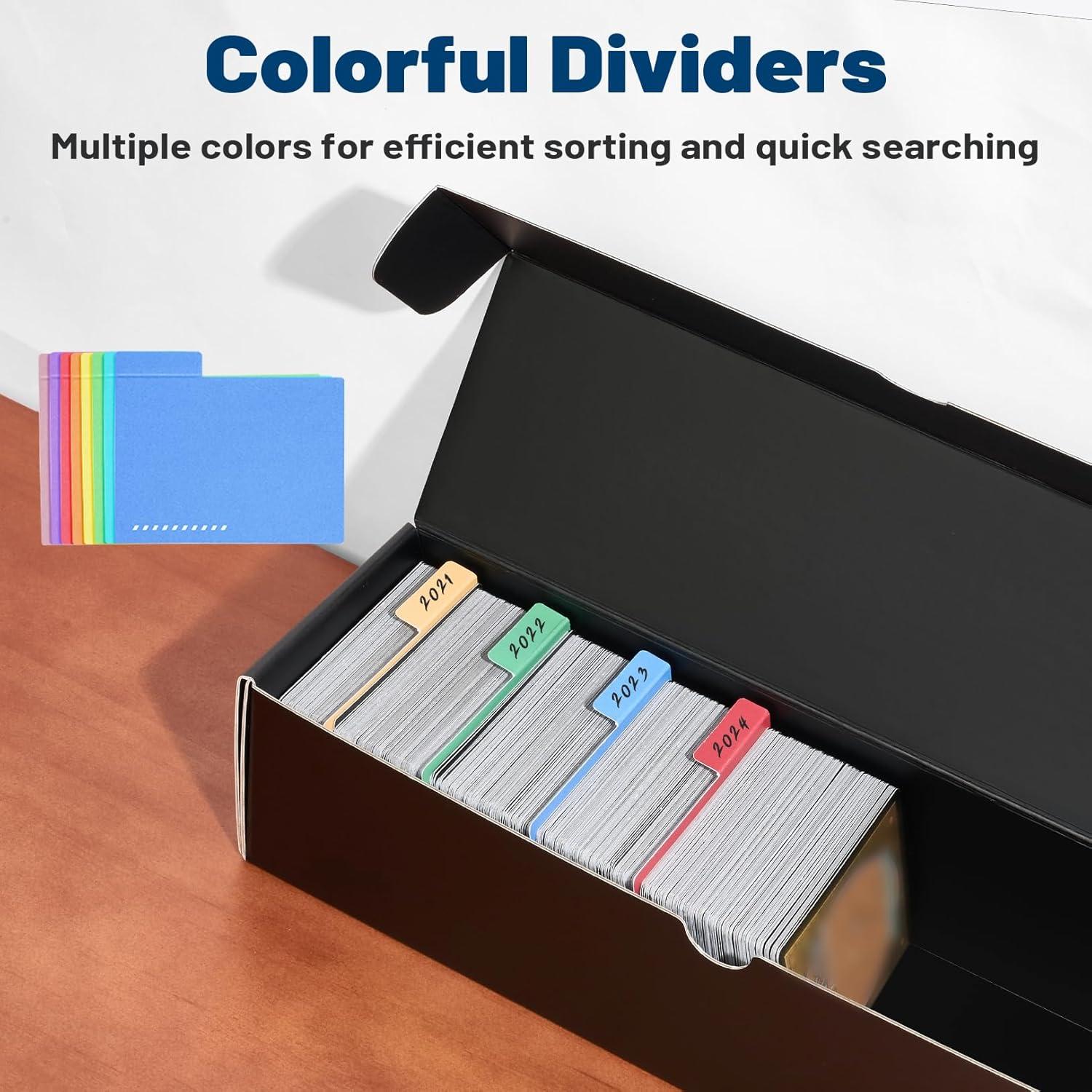 Caja de Almacenamiento de Cartas Fabmaker, Paquete de 8, 1000 Cartas