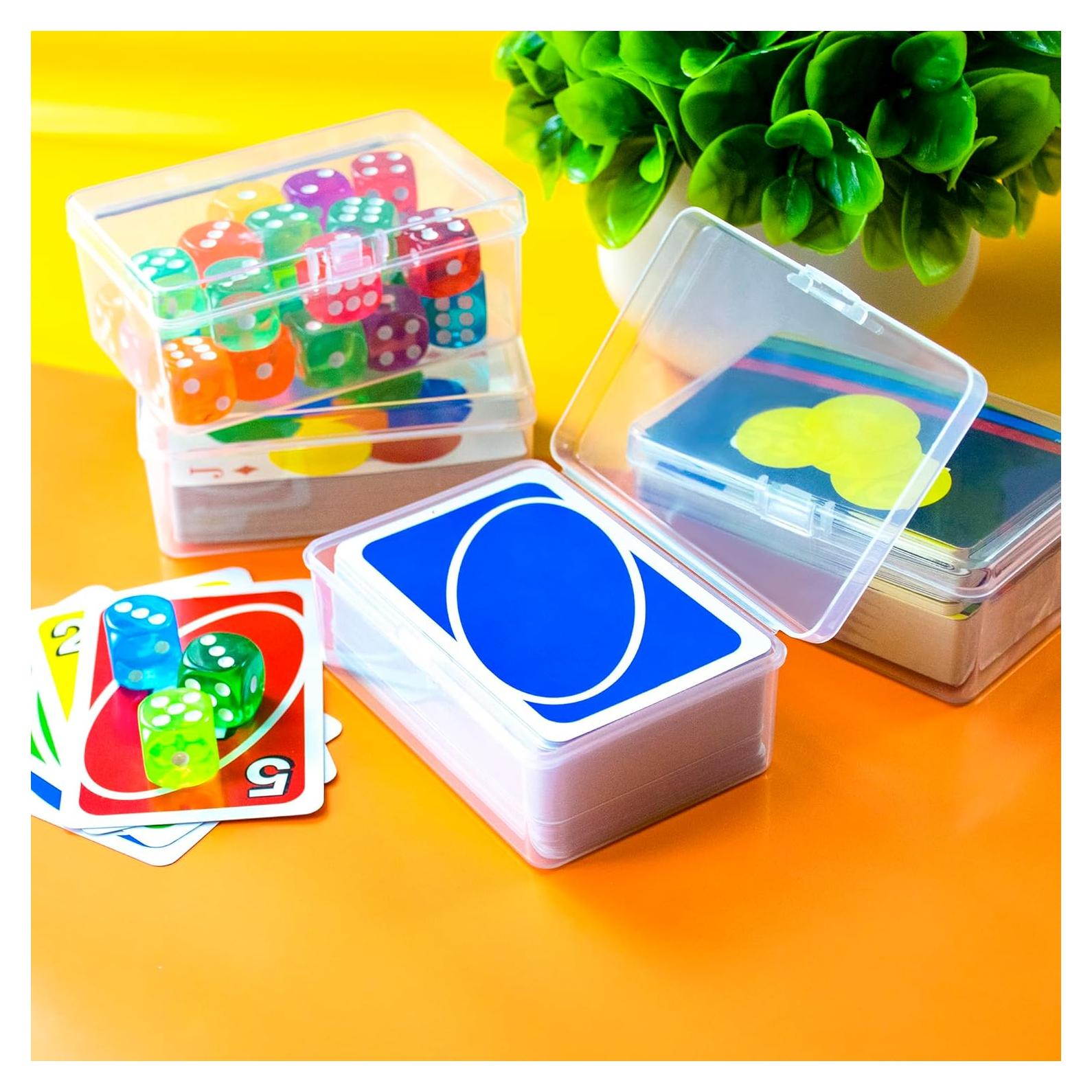 Estuche para Cartas JINUPHION 4 Pcs Transparente 125 Cartas