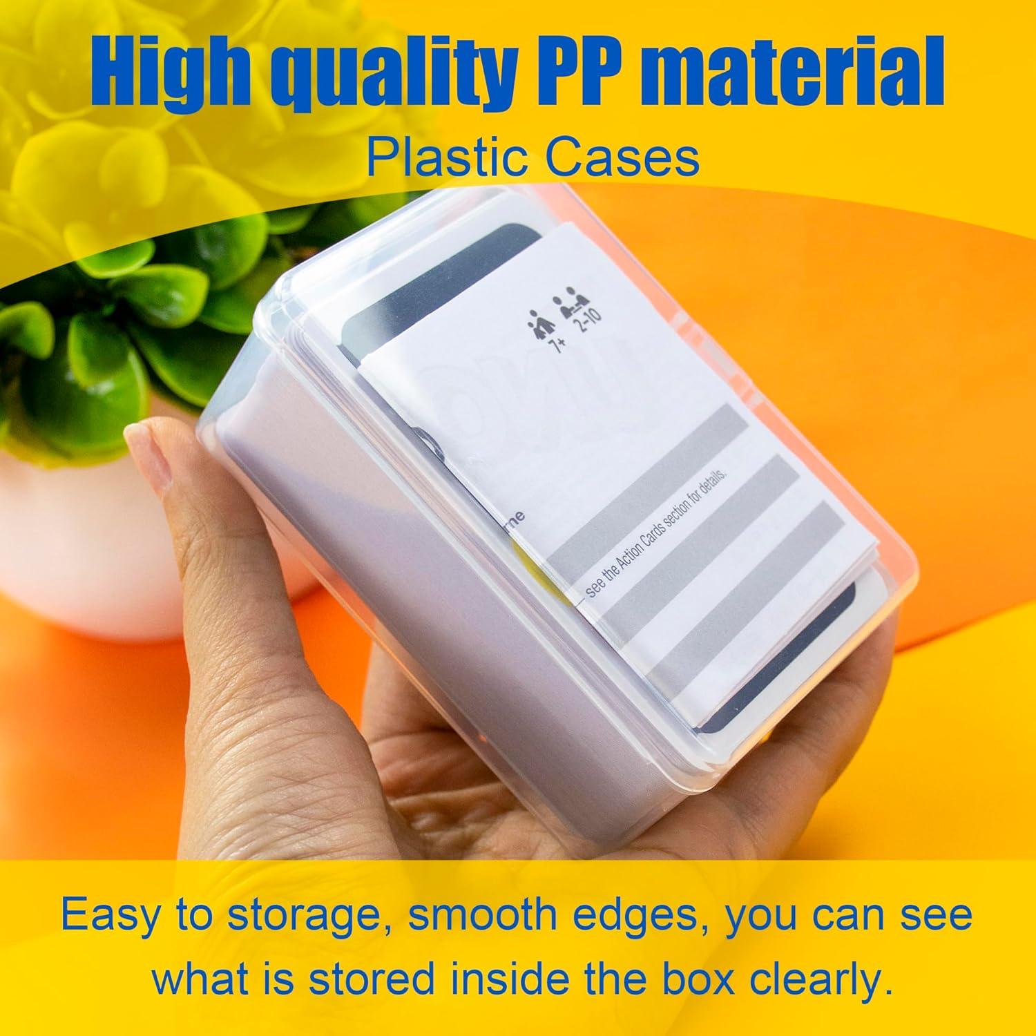 Estuche para Cartas JINUPHION 4 Pcs Transparente 125 Cartas