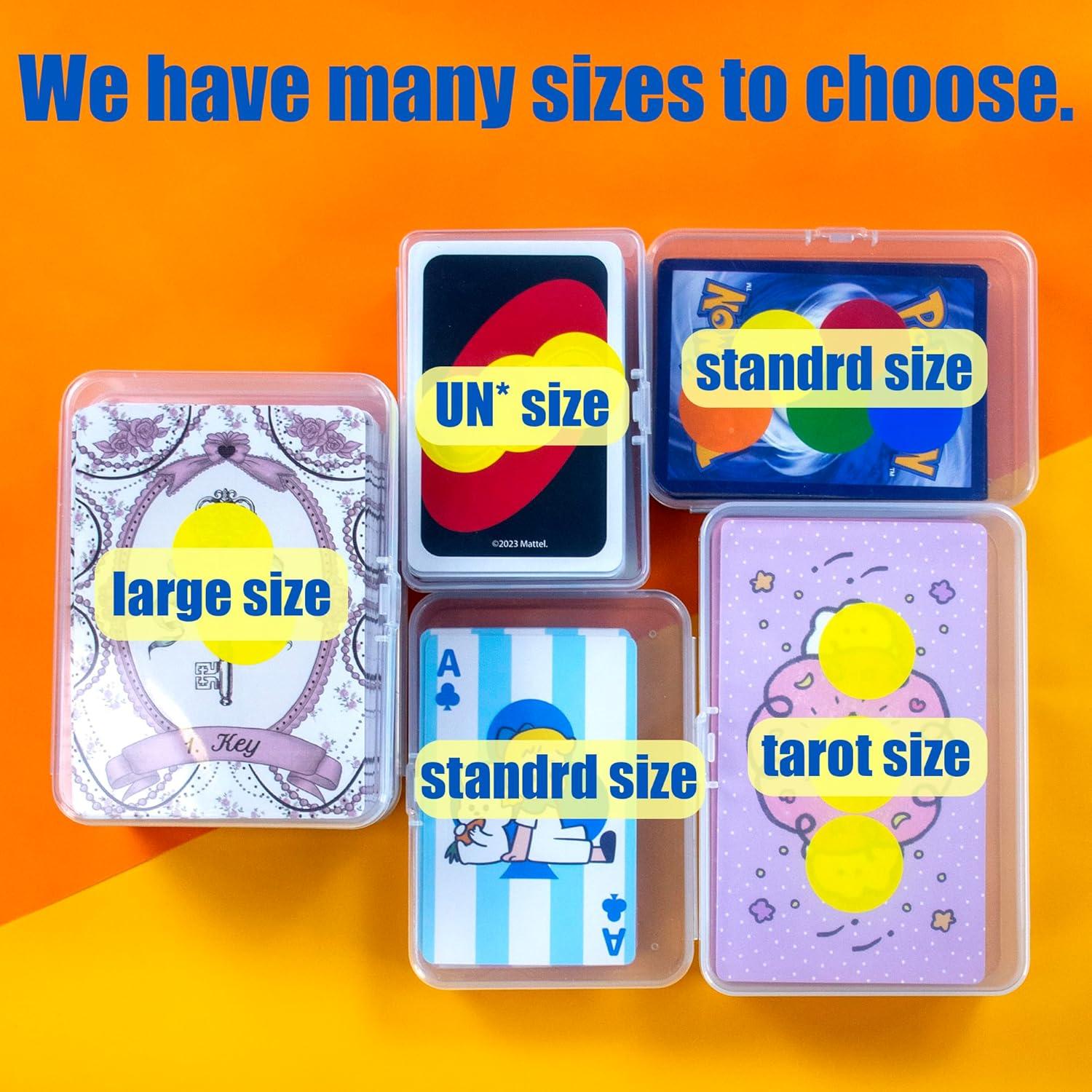 Estuche para Cartas JINUPHION 4 Pcs Transparente 125 Cartas