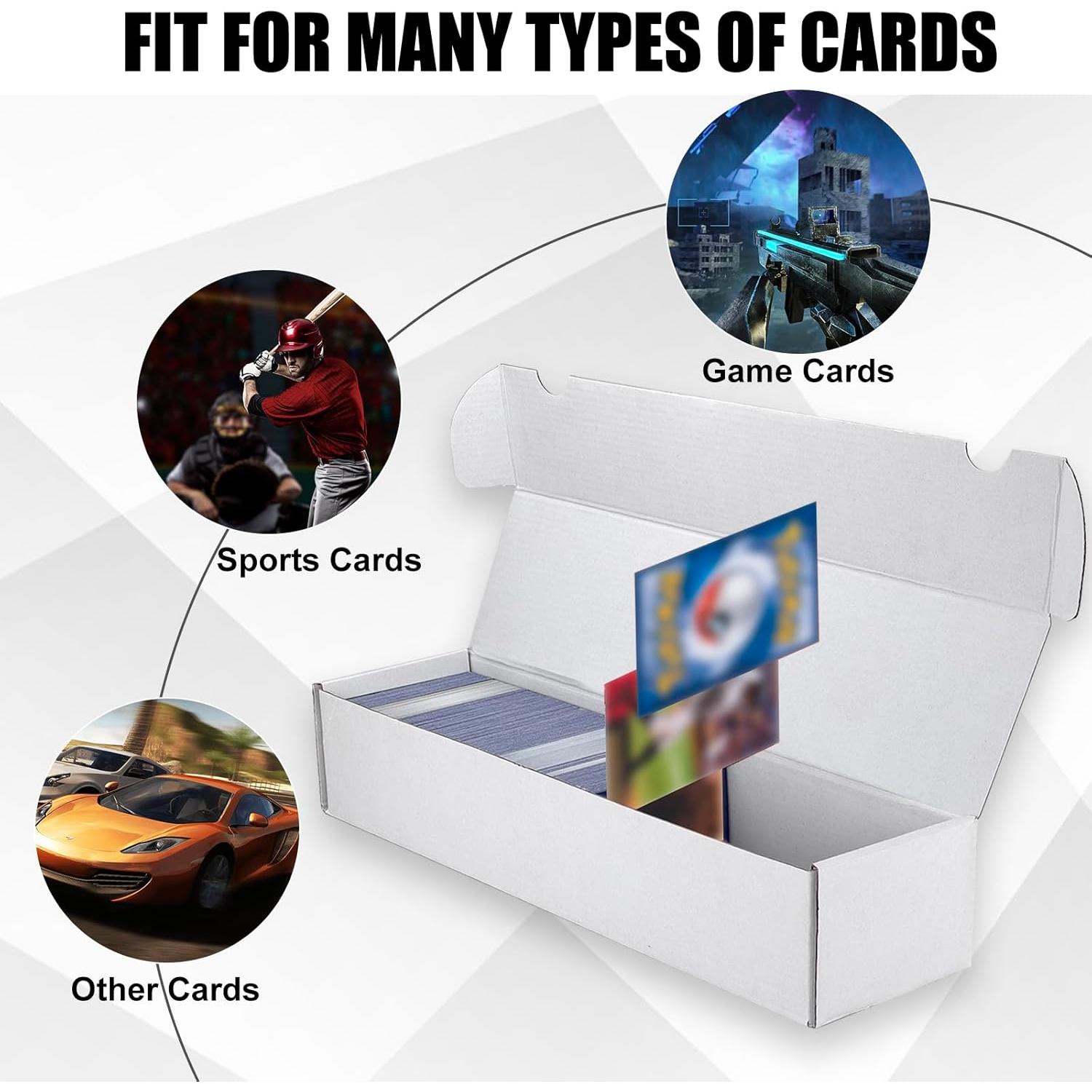 Caja de Almacenamiento de Cartas XRACV, Paquete de 10, 11000 Cartas