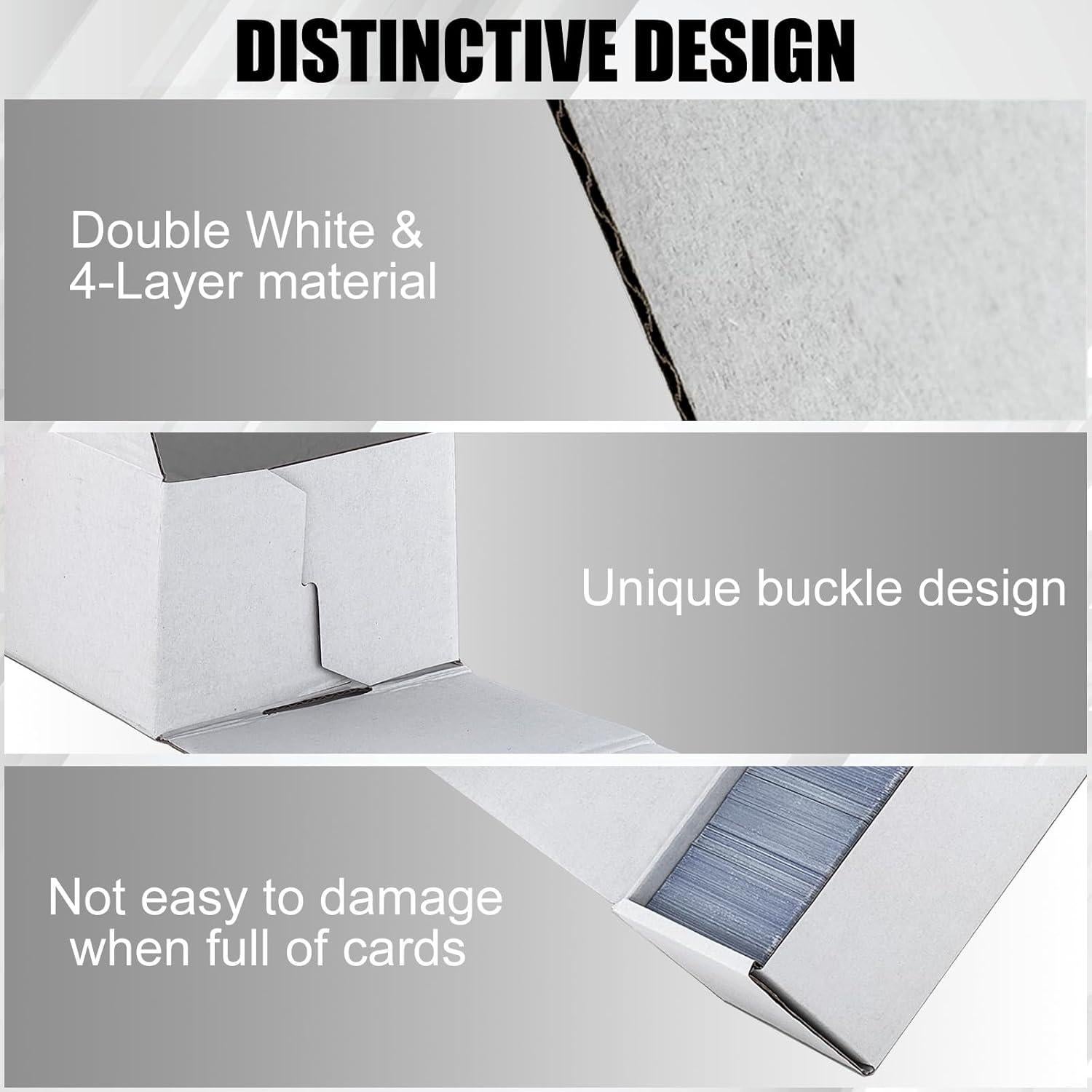 Caja de Almacenamiento de Cartas XRACV, Paquete de 10, 11000 Cartas