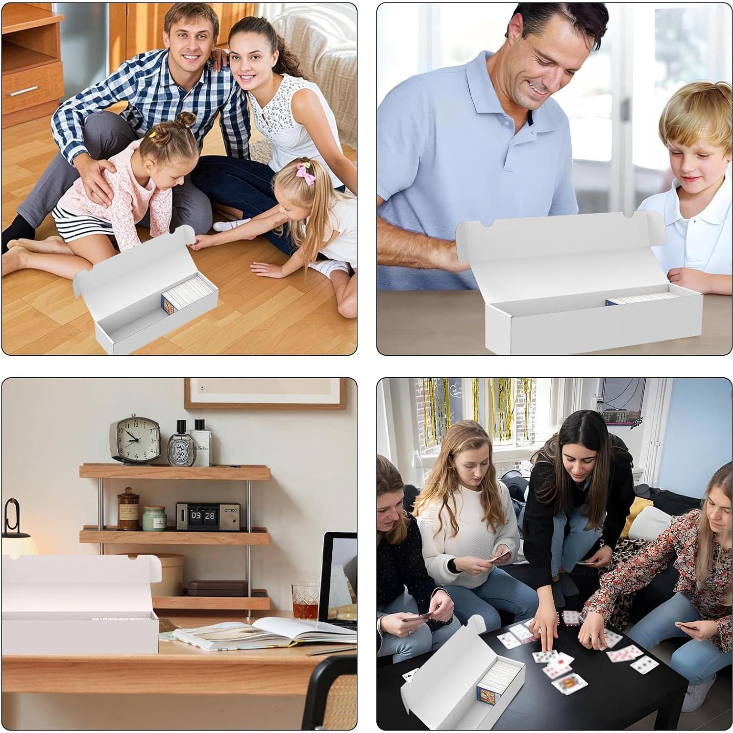 Caja de Almacenamiento de Cartas XRACV, Paquete de 10, 11000 Cartas