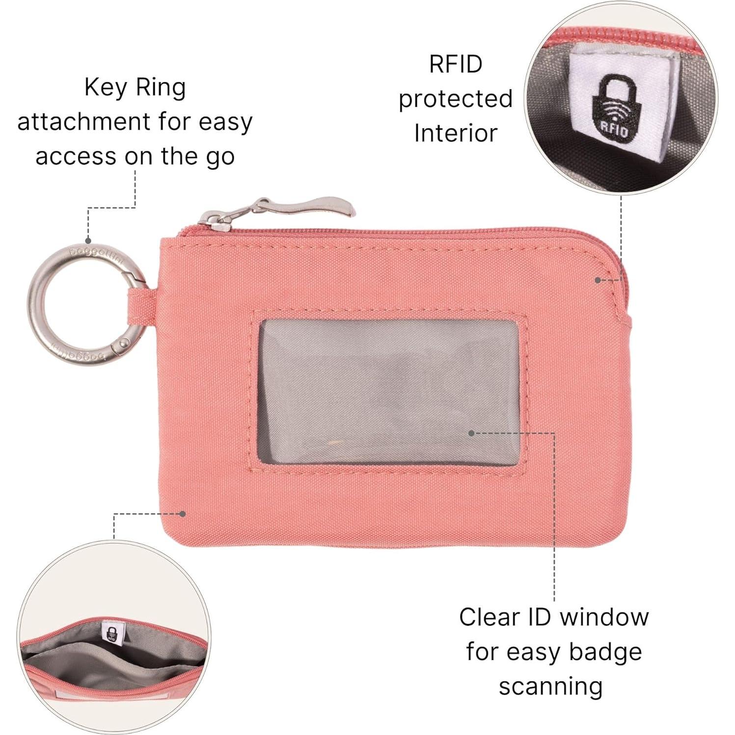 Estuche para Tarjetas RFID Baggallini Terracota 12.7x8.9cm