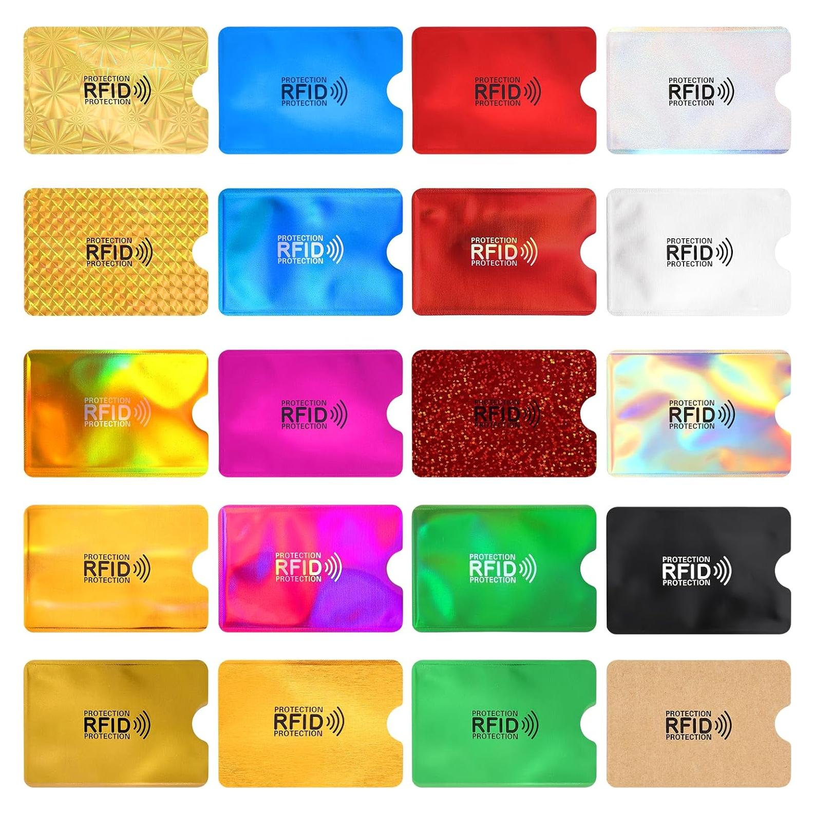 20 Fundas Bloqueadoras RFID WJIAAA para Tarjetas de Crédito