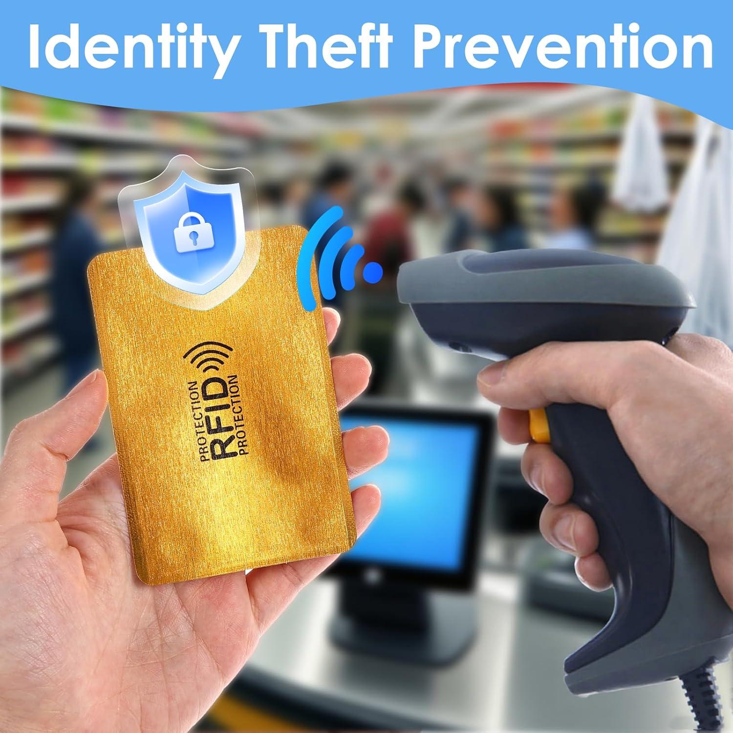 20 Fundas Bloqueadoras RFID WJIAAA para Tarjetas de Crédito