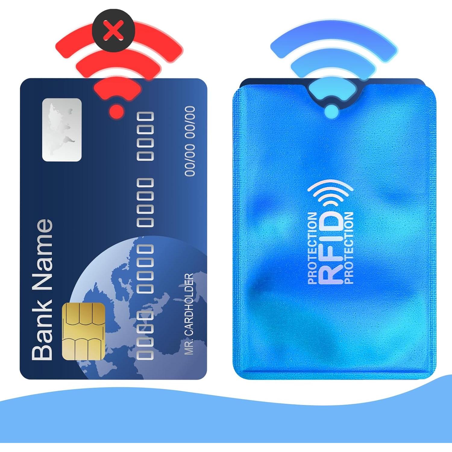 20 Fundas Bloqueadoras RFID WJIAAA para Tarjetas de Crédito