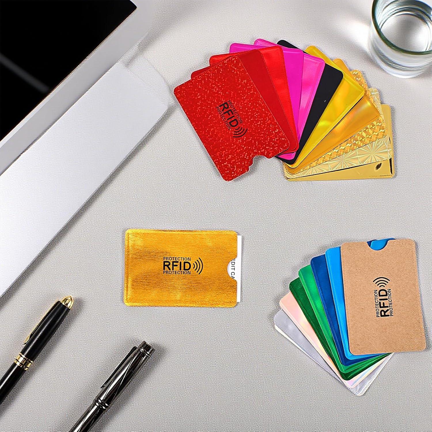 20 Fundas Bloqueadoras RFID WJIAAA para Tarjetas de Crédito