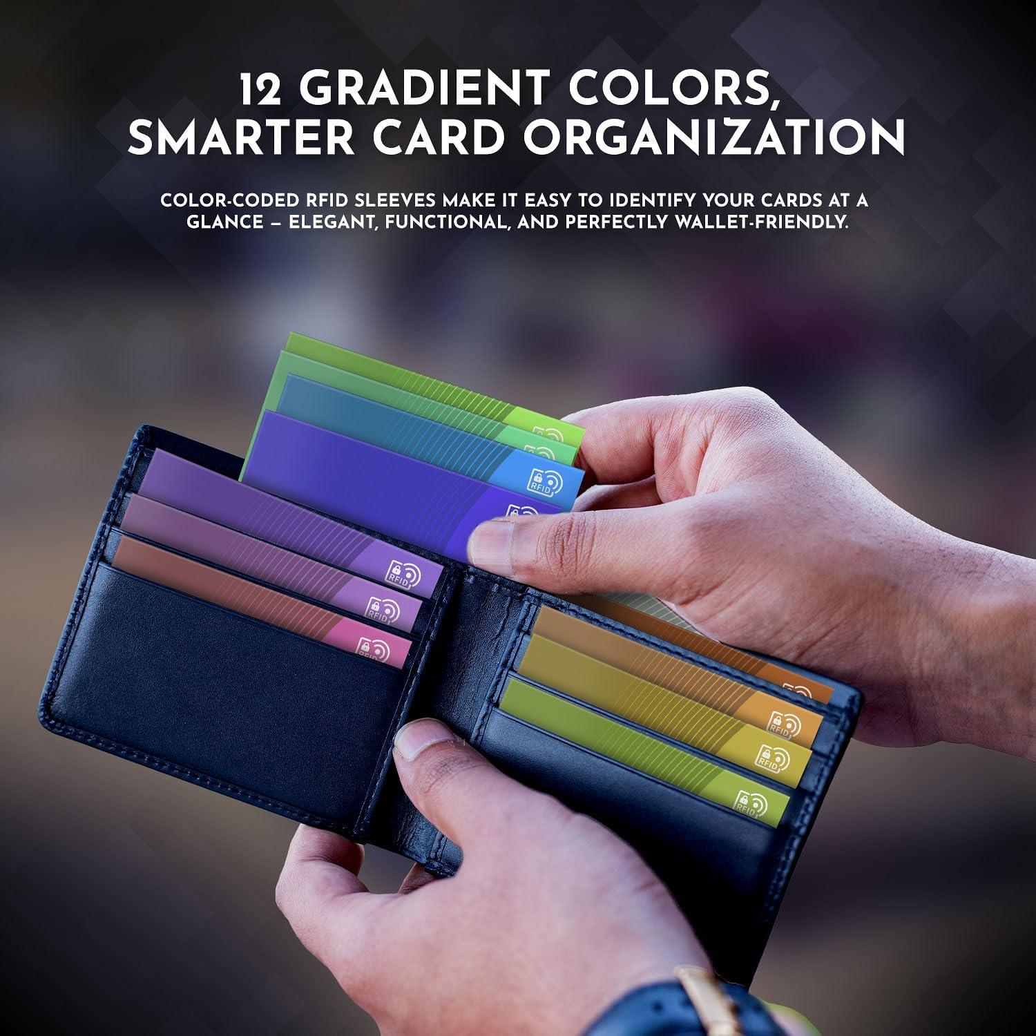 Mangas bloqueadoras RFID LEDONGUS, paquete de 12 unidades