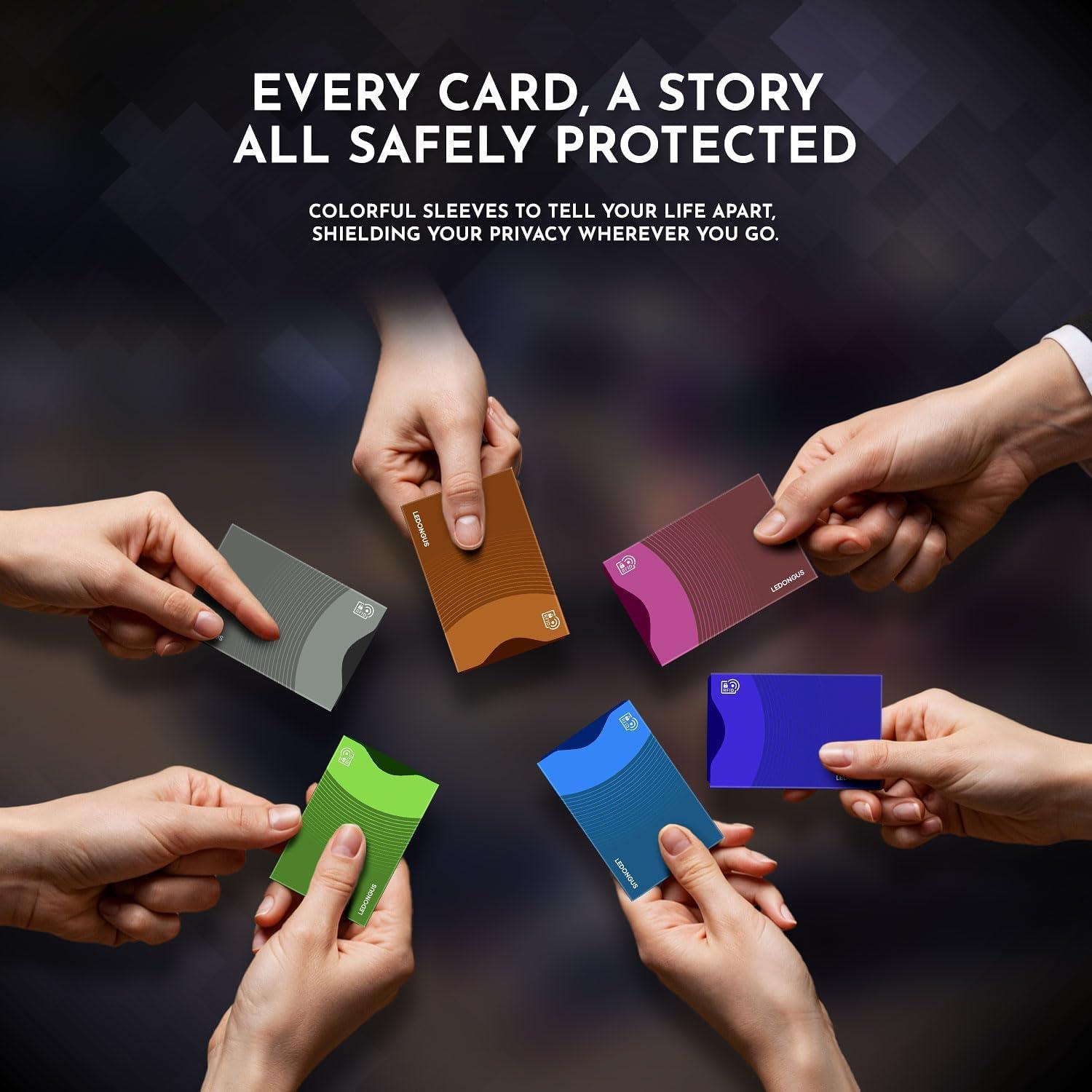 Mangas bloqueadoras RFID LEDONGUS, paquete de 12 unidades