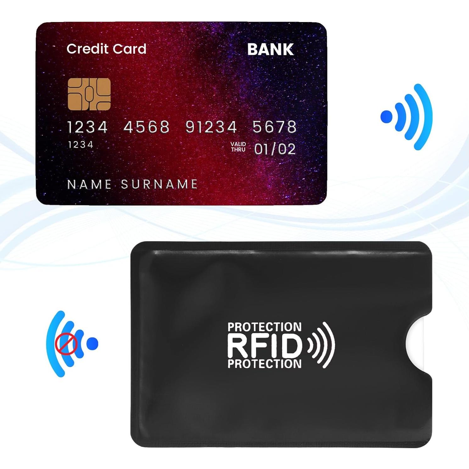 15 Fundas Bloqueadoras RFID Zelphvt para Tarjetas de Crédito