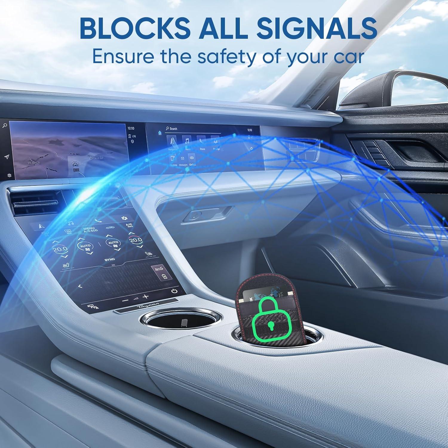 Bolsa Faraday TICONN para Llave 8.9x12.7cm Antirrobo