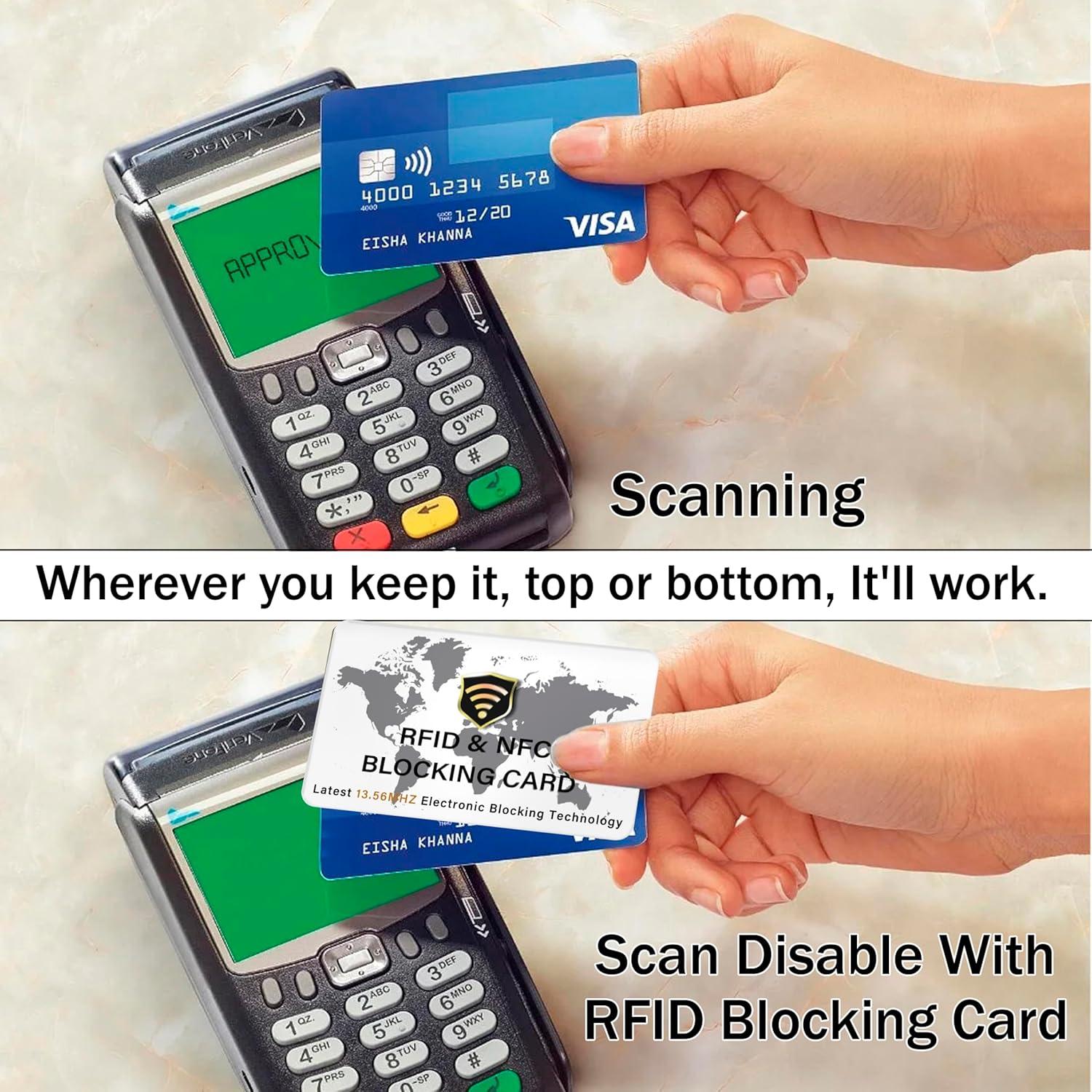 5 Tarjetas de Bloqueo RFID SaiTech IT Mapa Mundial Blanco