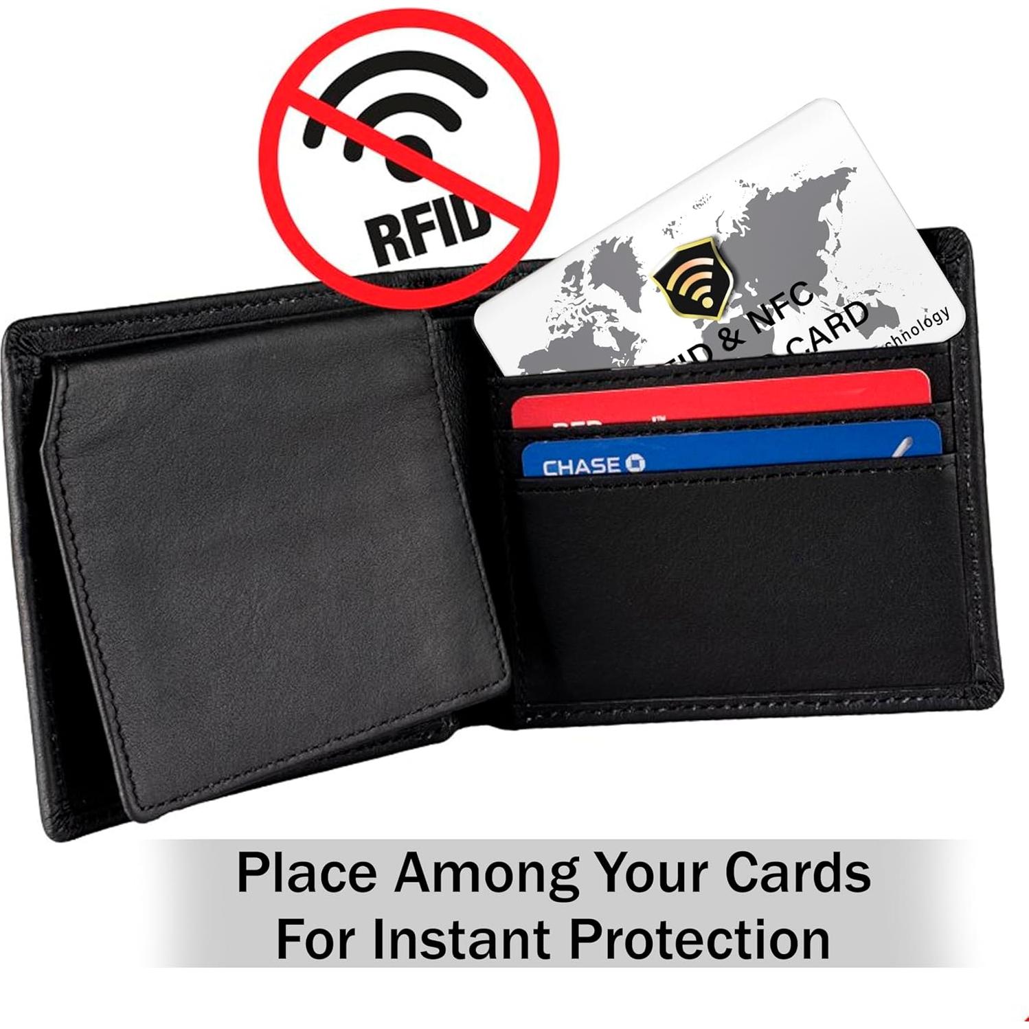 5 Tarjetas de Bloqueo RFID SaiTech IT Mapa Mundial Blanco