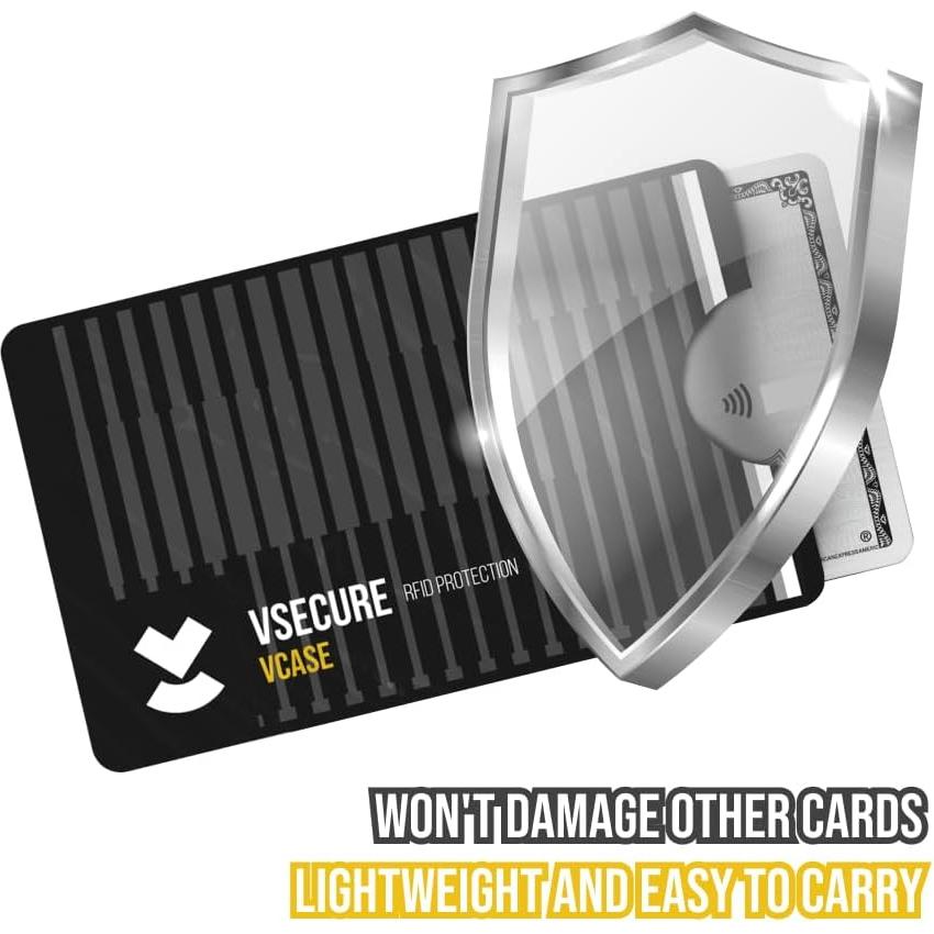 Juego de 5 Fundas Bloqueadoras RFID VCase - Protección Tarjetas