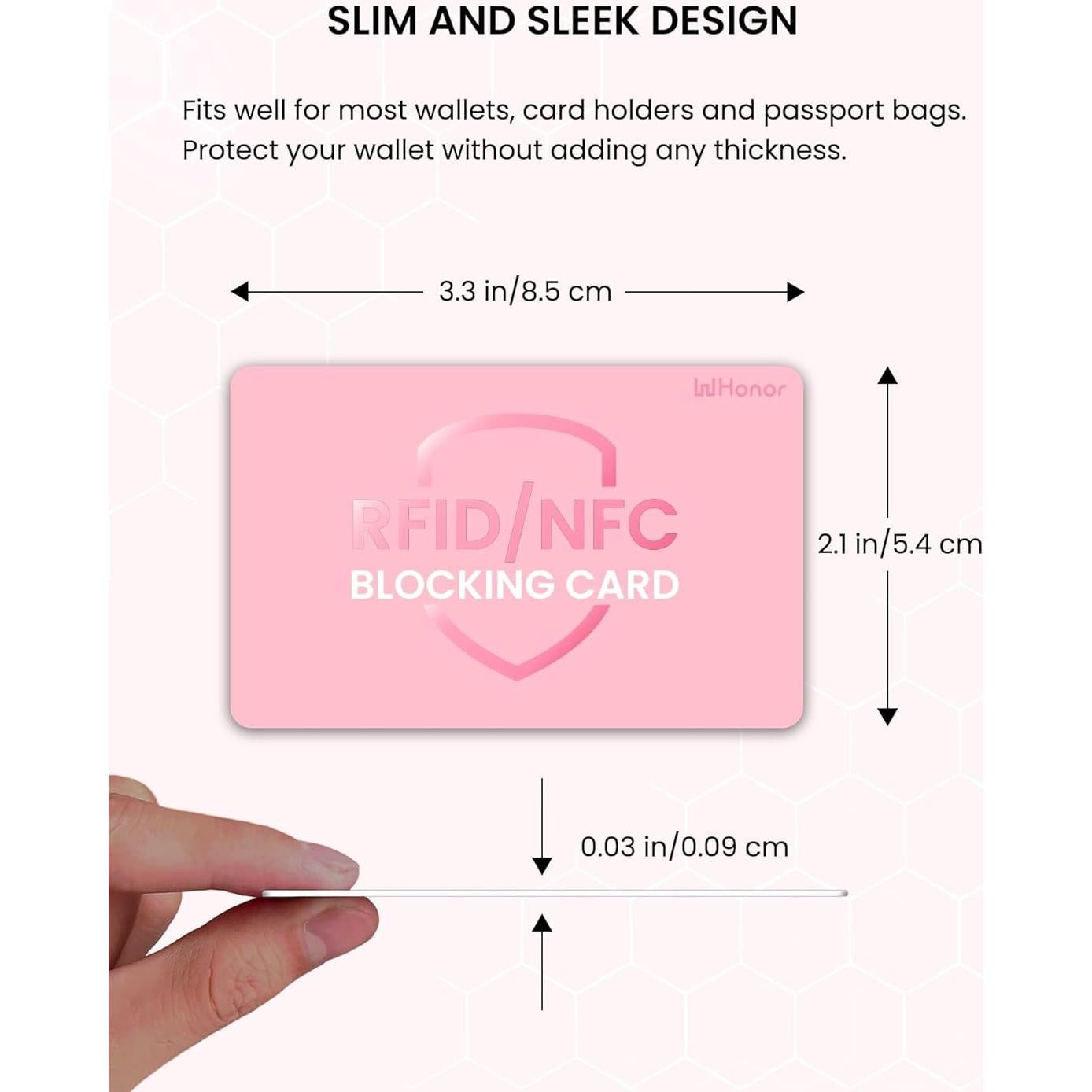 Tarjeta Bloqueadora RFID WHonor 6 Piezas Protección Contactless