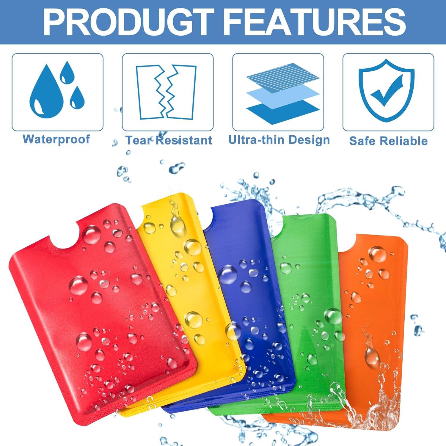 20 Fundas Bloqueadoras RFID Isslly Coloridas para Tarjetas