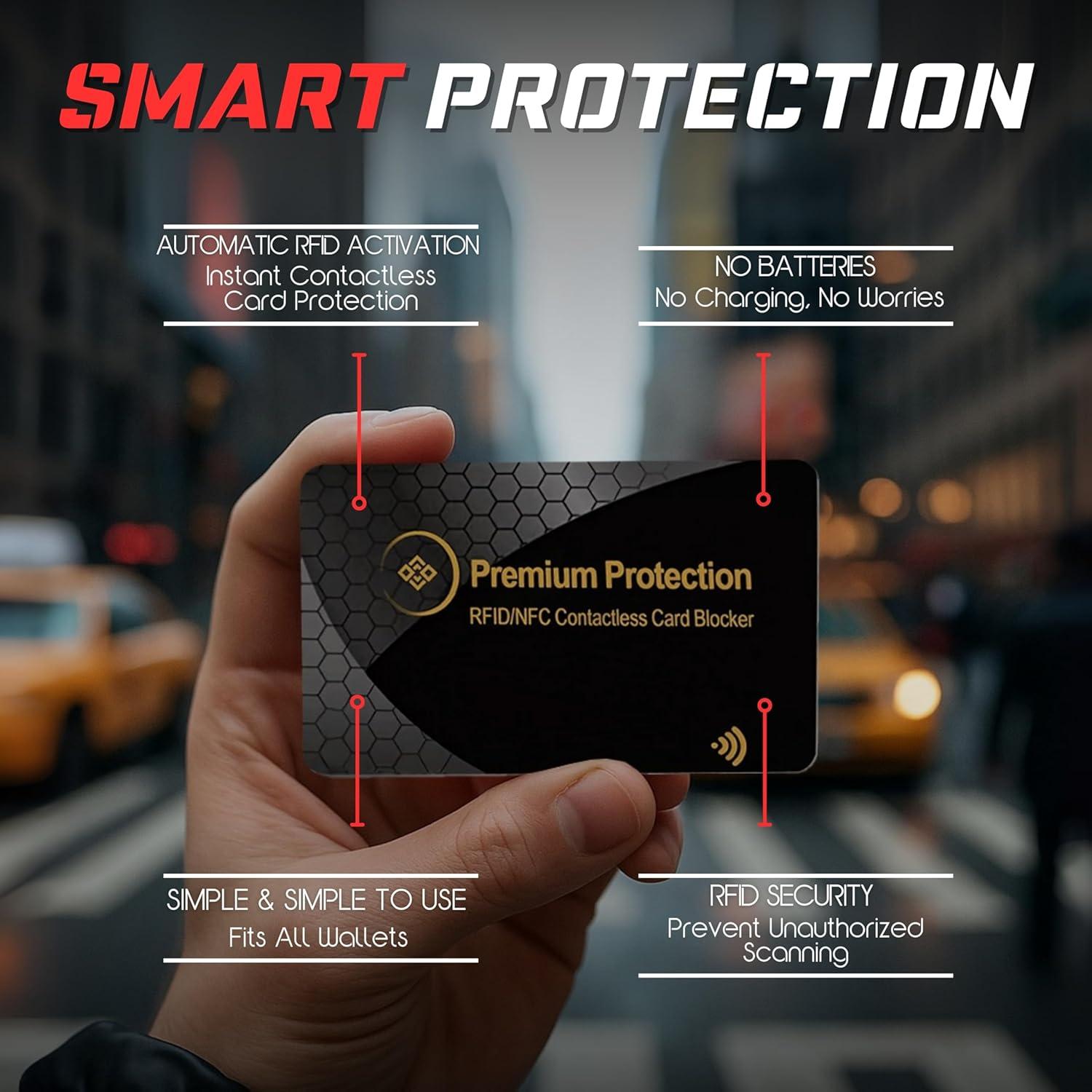 Tarjeta Bloqueadora RFID KF-Premium - Paquete de 2 Doradas