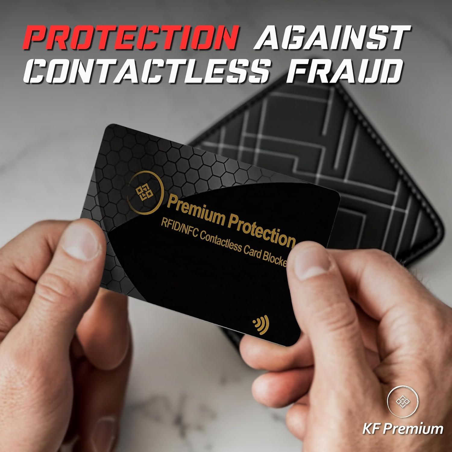 Tarjeta Bloqueadora RFID KF-Premium - Paquete de 2 Doradas