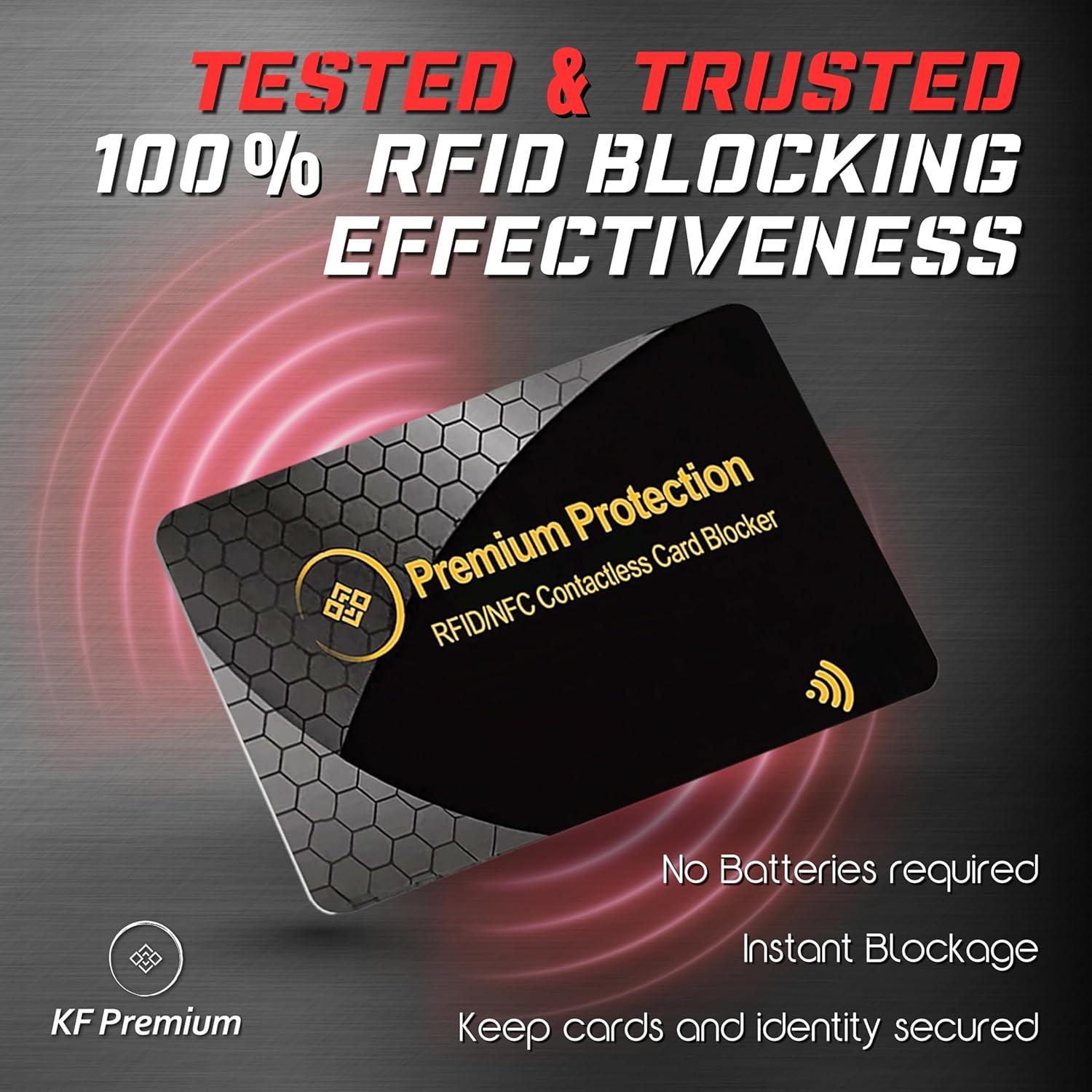 Tarjeta Bloqueadora RFID KF-Premium - Paquete de 2 Doradas