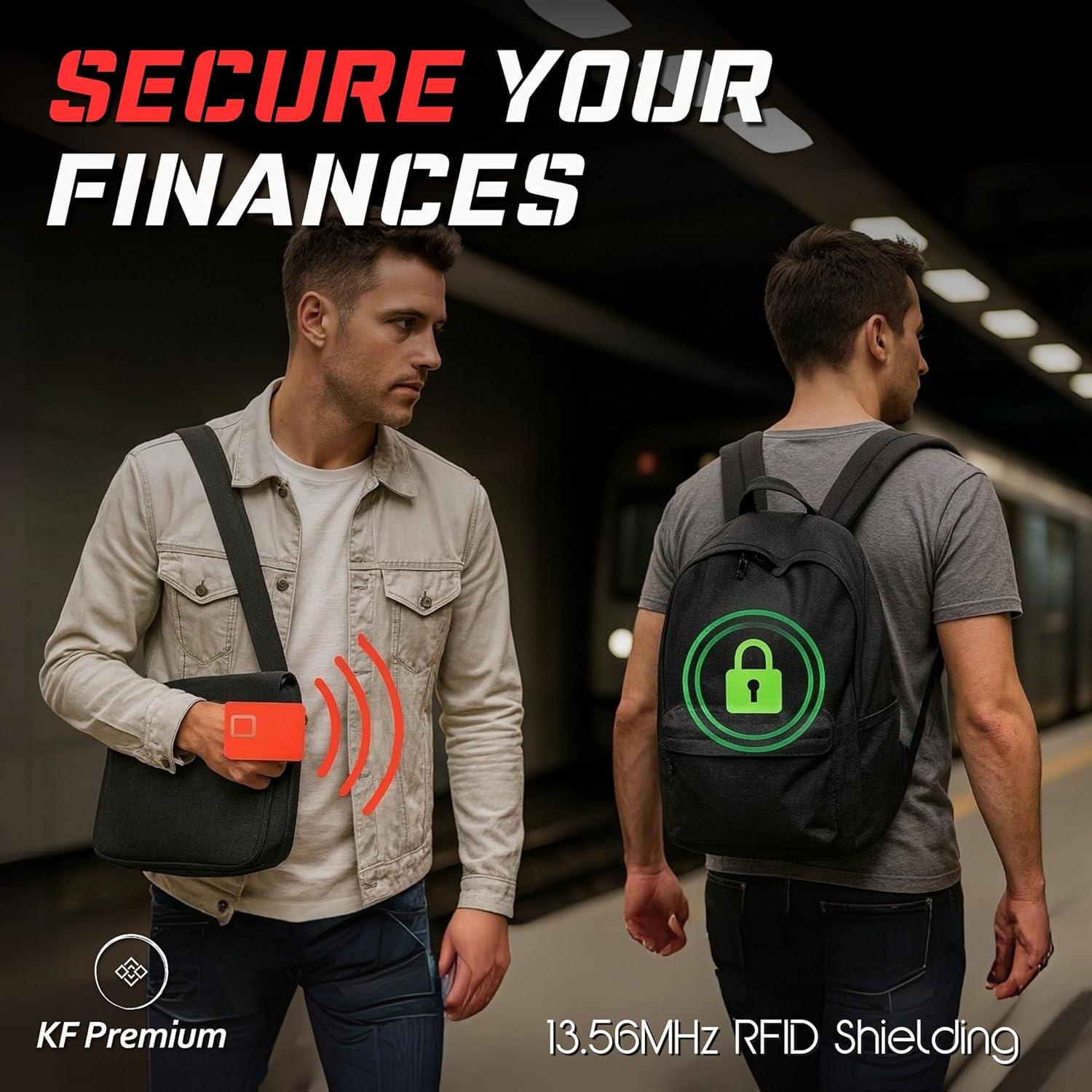 Tarjeta Bloqueadora RFID KF-Premium - Paquete de 2 Doradas