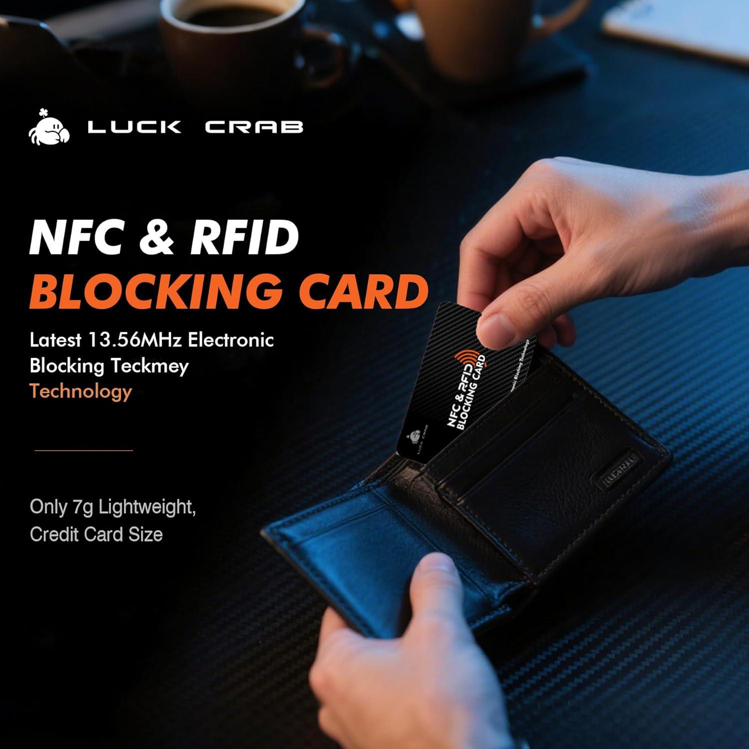 Tarjetas Bloqueadoras RFID LuckCrab 3 Piezas - Protección Cartera