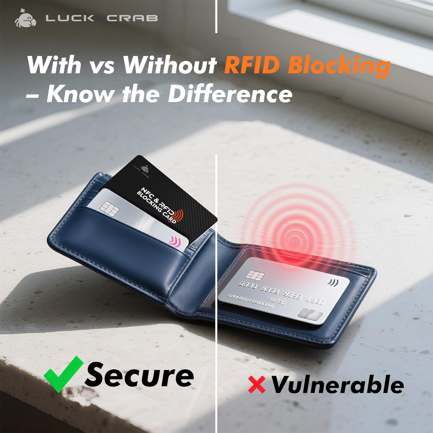 Tarjetas Bloqueadoras RFID LuckCrab 3 Piezas - Protección Cartera