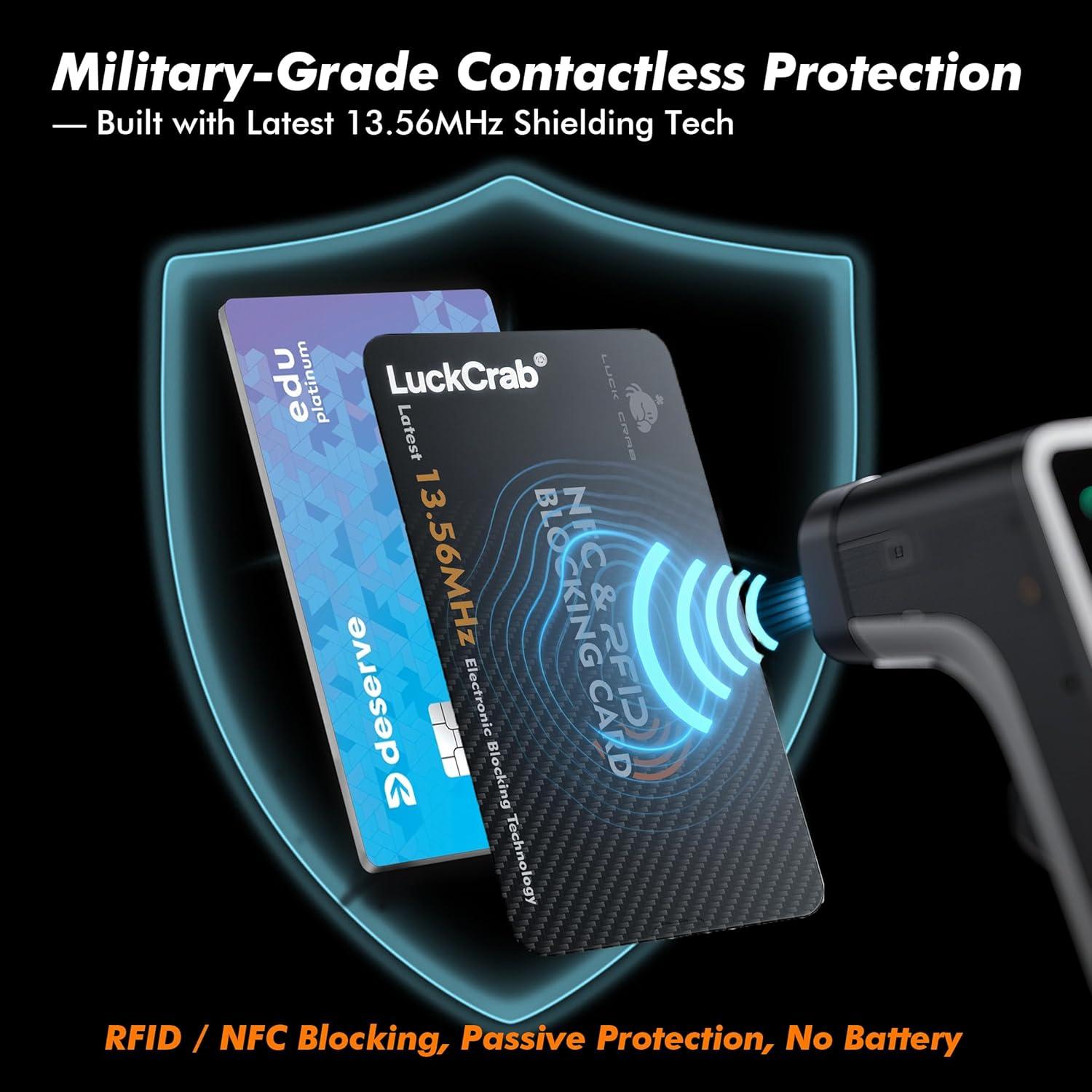 Tarjetas Bloqueadoras RFID LuckCrab 3 Piezas - Protección Cartera