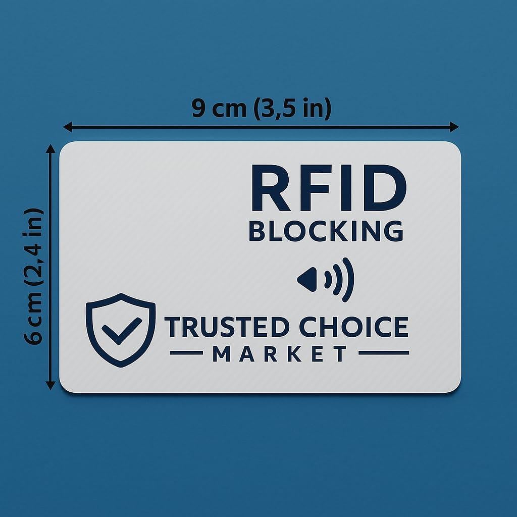 Tarjetas Bloqueadoras RFID 6-Pack Trusted Choice - Protección NFC