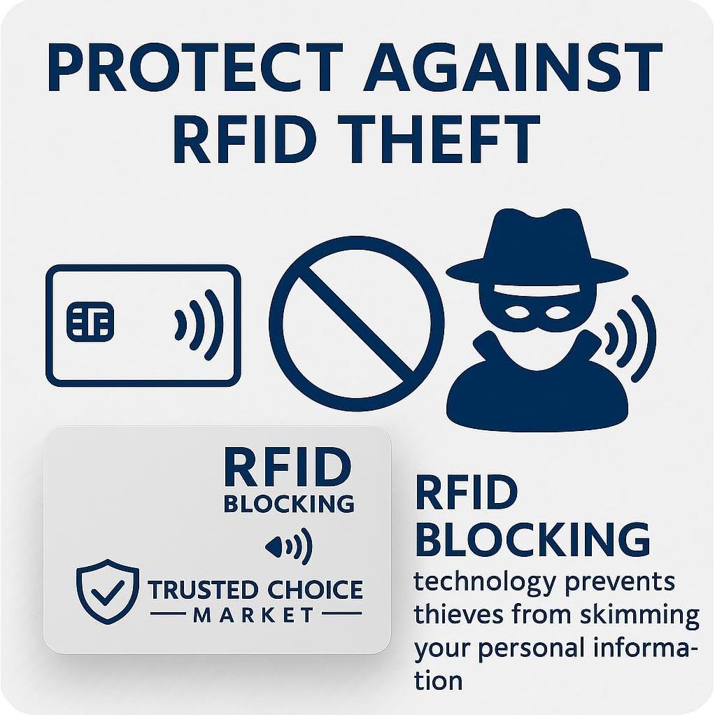 Tarjetas Bloqueadoras RFID 6-Pack Trusted Choice - Protección NFC