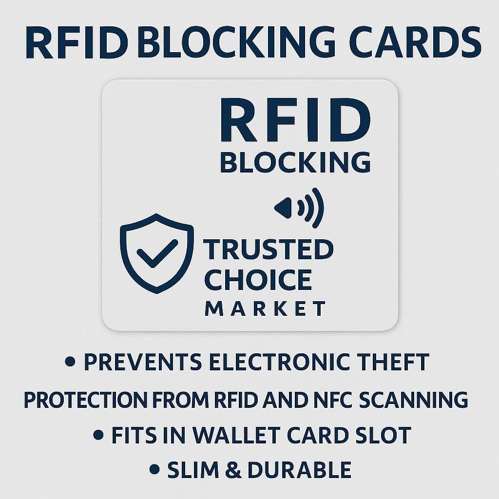 Tarjetas Bloqueadoras RFID 6-Pack Trusted Choice - Protección NFC