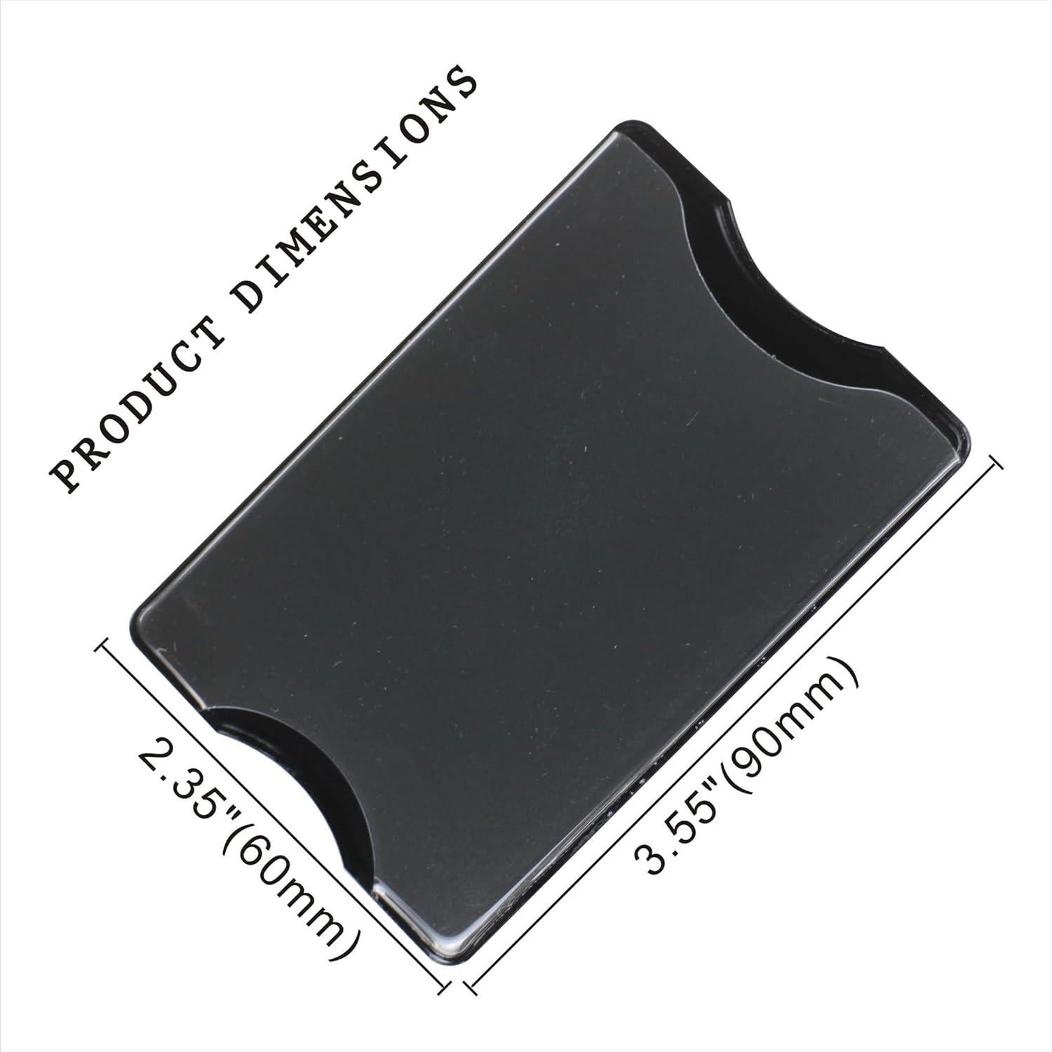 Paquete de 5 Fundas Bloqueadoras RFID Jiashili - Transparente/Negro