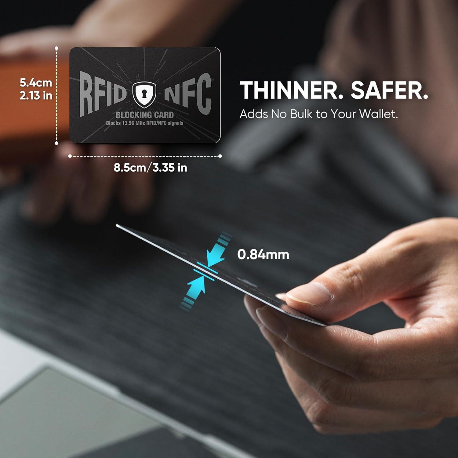 DUGRAFT 2 Pack Tarjetas Bloqueo RFID y NFC - Protección Total
