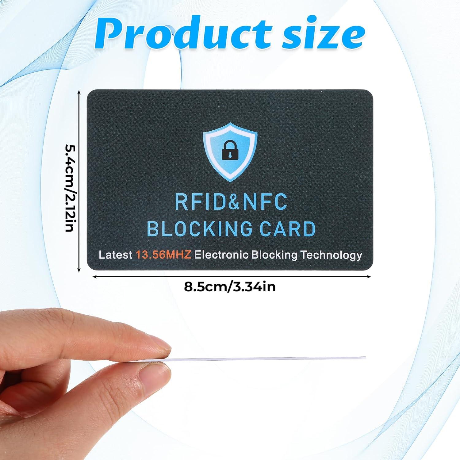 Bewudy 4 Tarjetas de Bloqueo RFID Antirrobo para Carteras