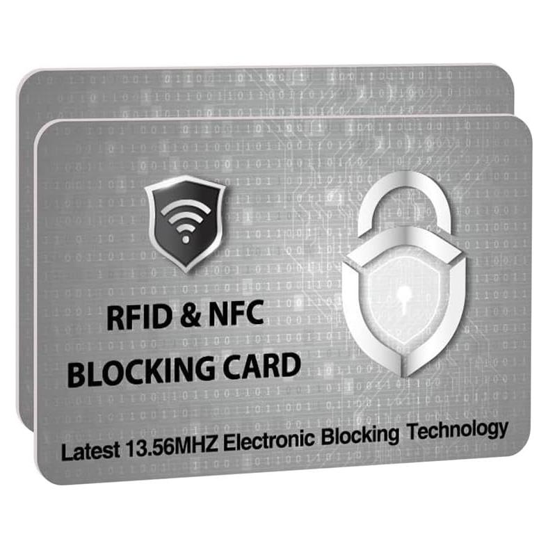 Tarjetas de Bloqueo RFID SaiTech IT - 2 Pcs Plata