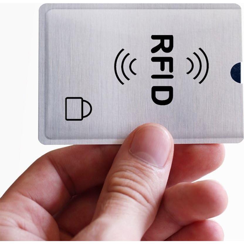 RFID Blocking Sleeves, Set of 10 Credit Card Holders & 4 Passport Protectors for Men & Women and Wallet Trifold Leather Bifold Wallet